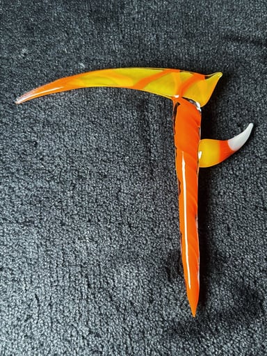 Preview pic of 1 of 1 MarvinsGlass Candy Corn Scythe 🎃