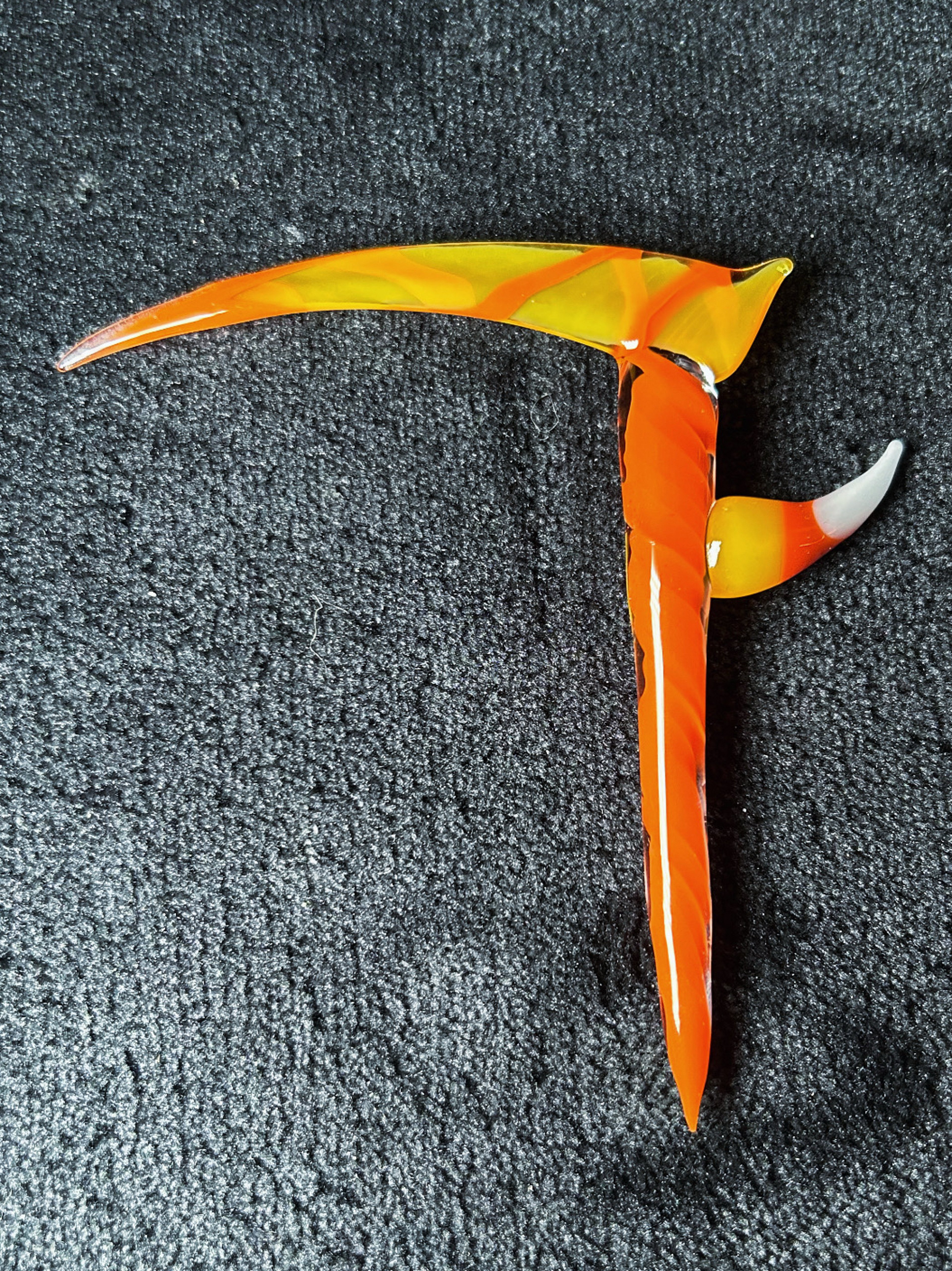 Preview pic of 1 of 1 MarvinsGlass Candy Corn Scythe 🎃