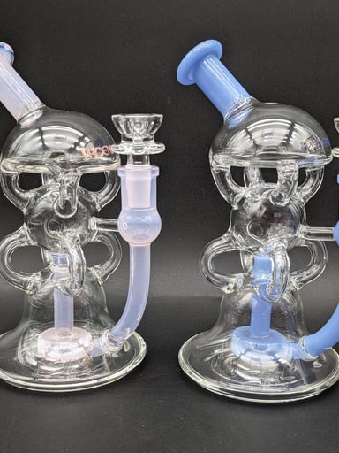 Preview pic of PHOENIX GLASS TRIPLE STACK RECYCLER BONG