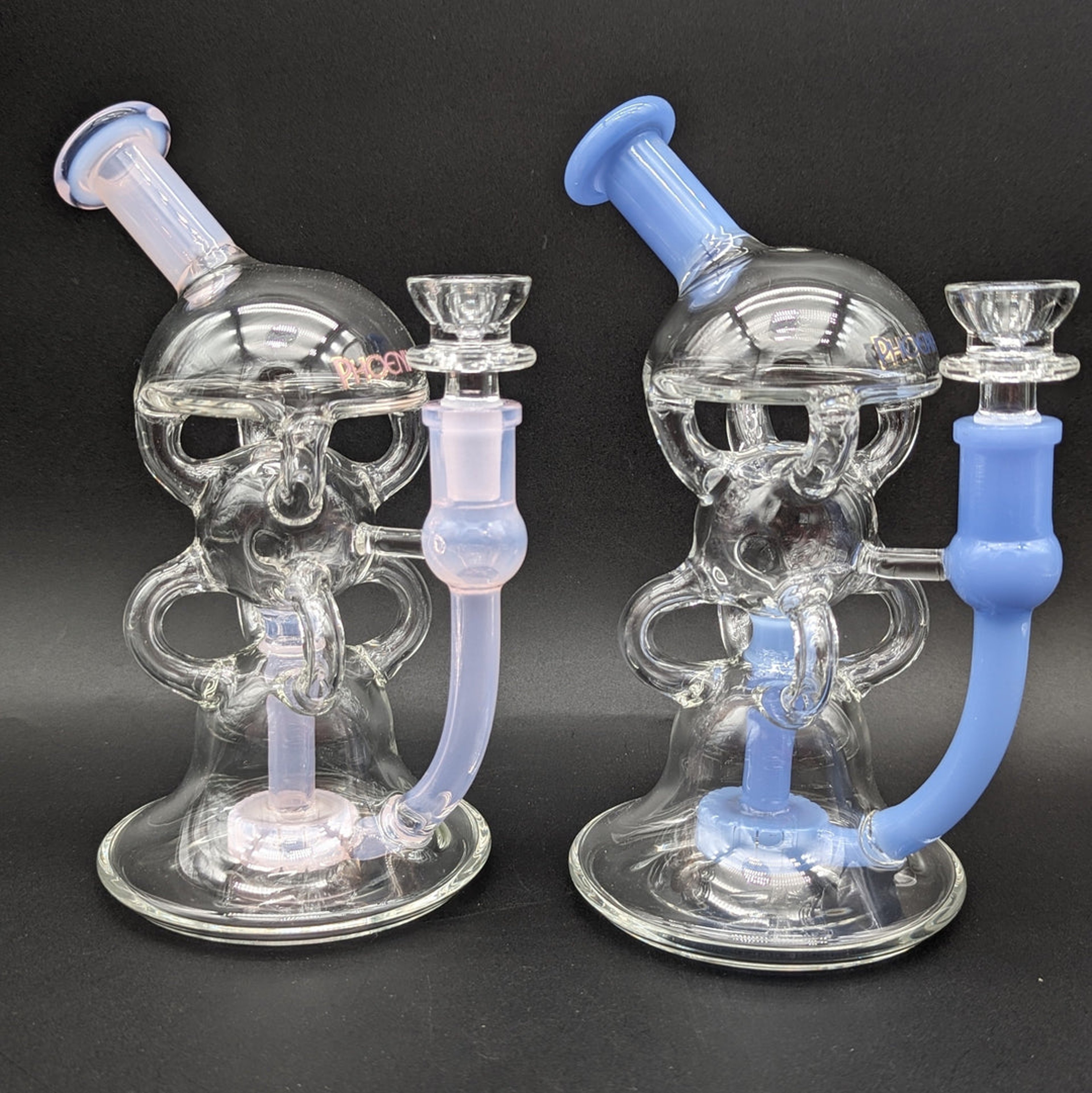 PHOENIX GLASS TRIPLE STACK RECYCLER BONG image 0