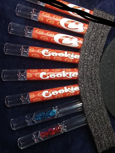 Preview pic of Brand-new,Collectible,Glass,Cookies branded Chillum/1-hitters