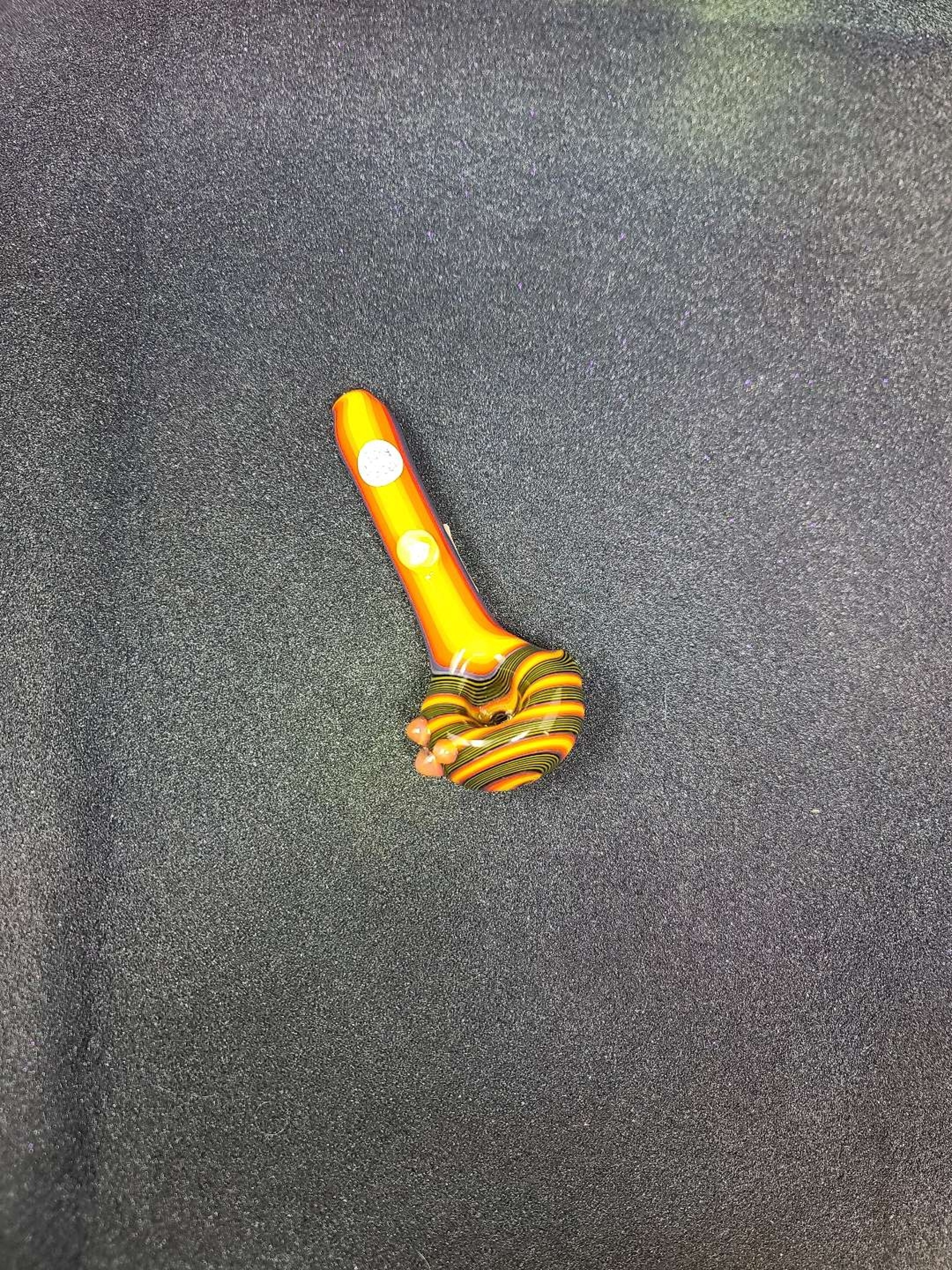Jackie Boy Line Worked spoon w/ opal image 0