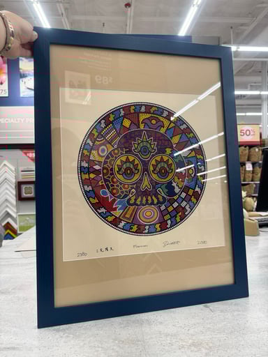 Preview pic of Takao miyake parking lot collective print framed