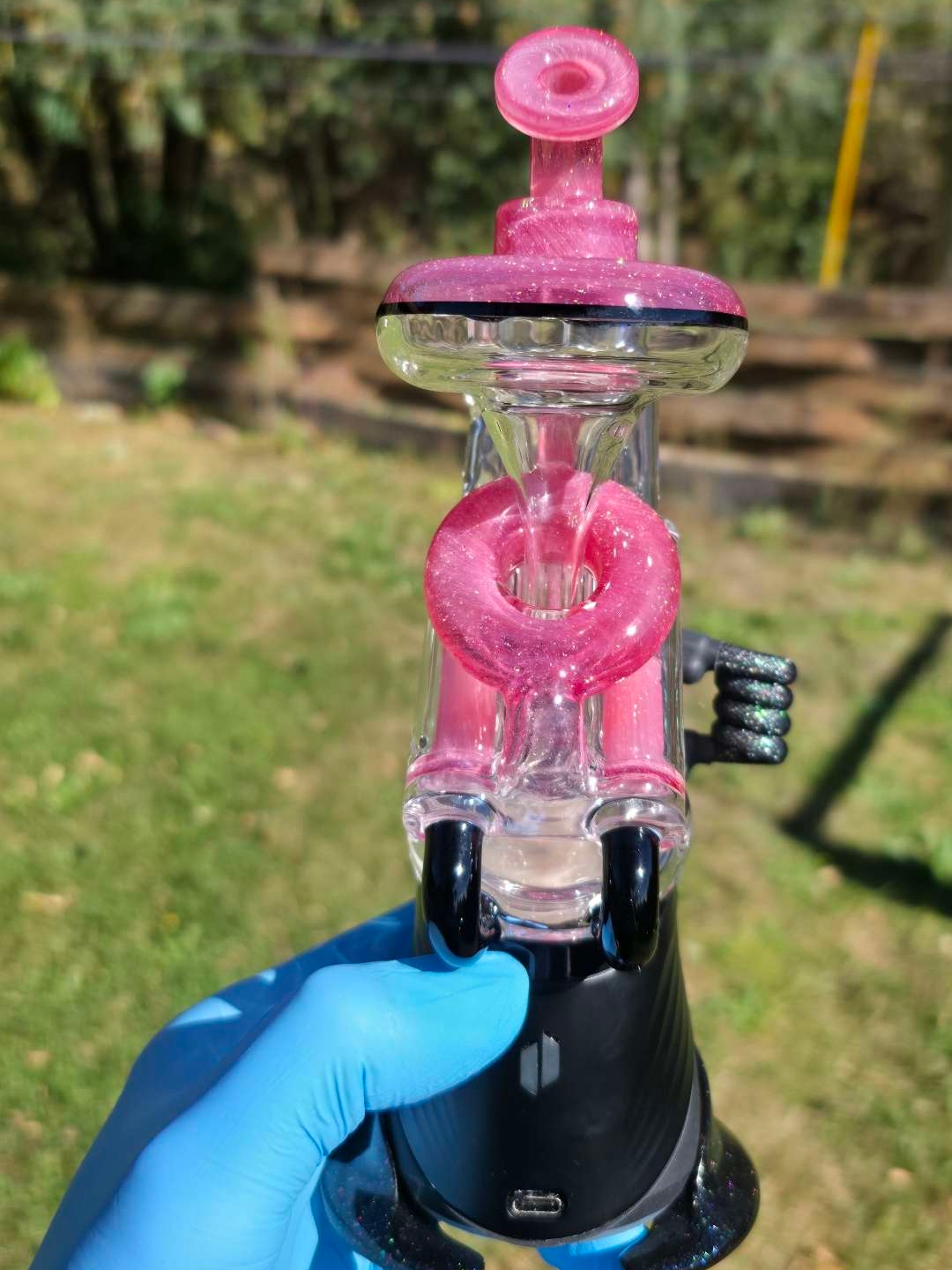 Preview pic of Pink Cropal Dual Piston Nib Puffco Peak Top