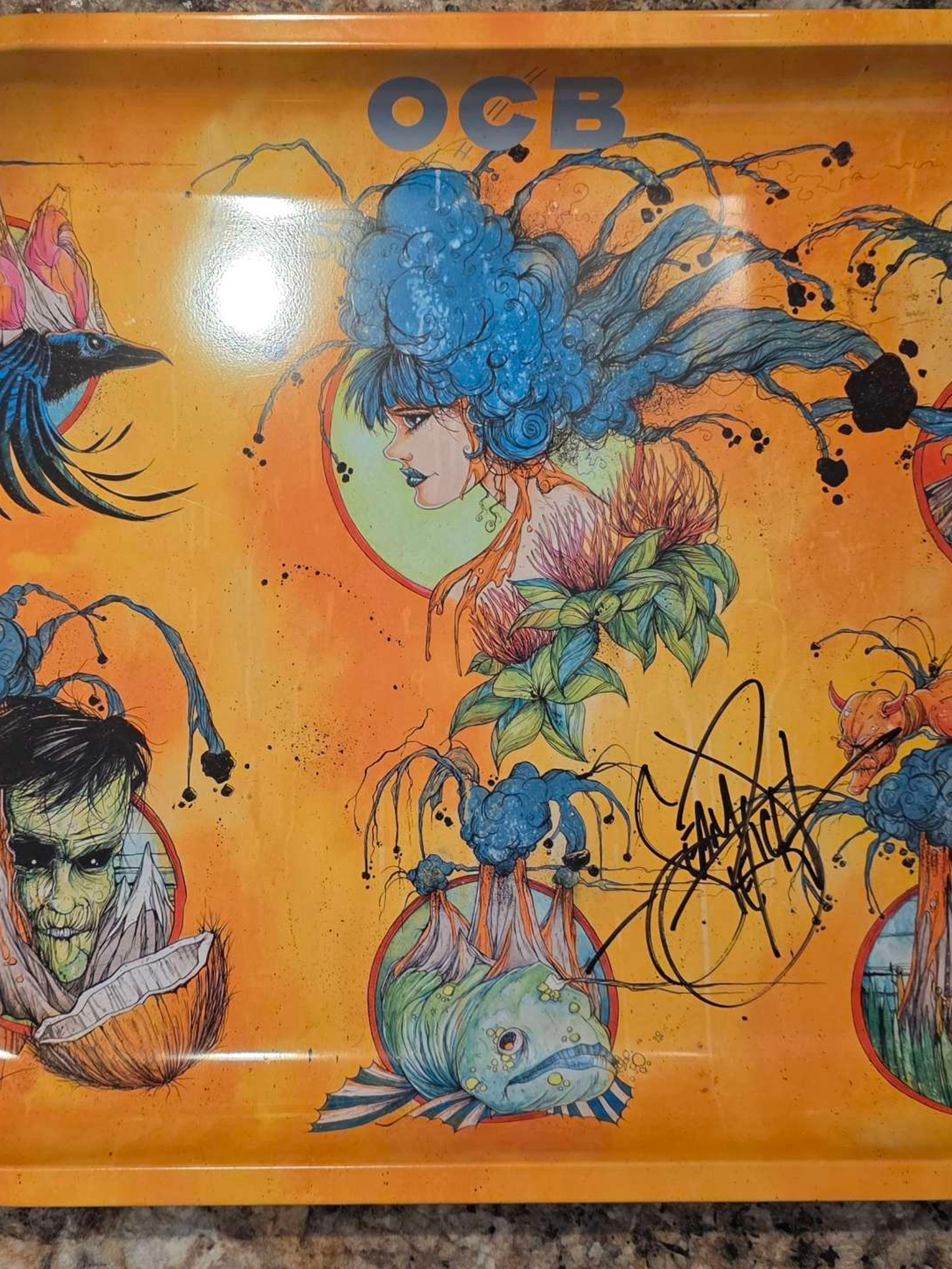Preview pic of 14x11.5 artist signed tray (Sean Dietrich)