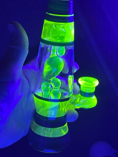 Preview pic of Blue grass glass OG lava lamp