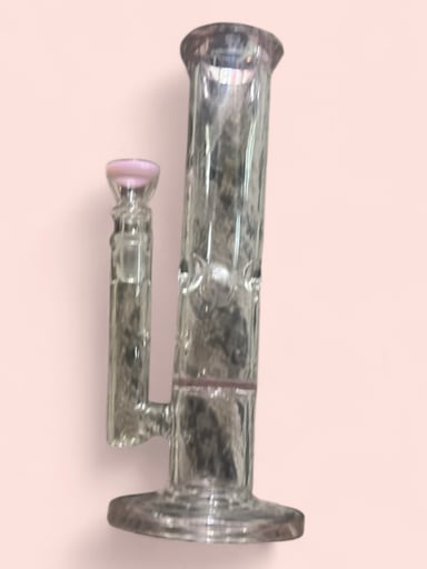 Preview pic of Pink straight pipe bong w perc