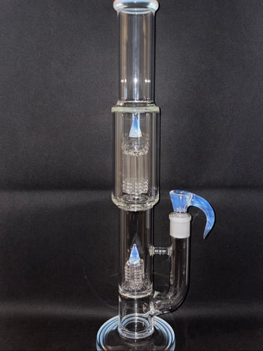Preview pic of New Acented Inv 4 to 8 Arm Bong in Secret White comes with Matching 4 hole slide and 2 UFO bowls