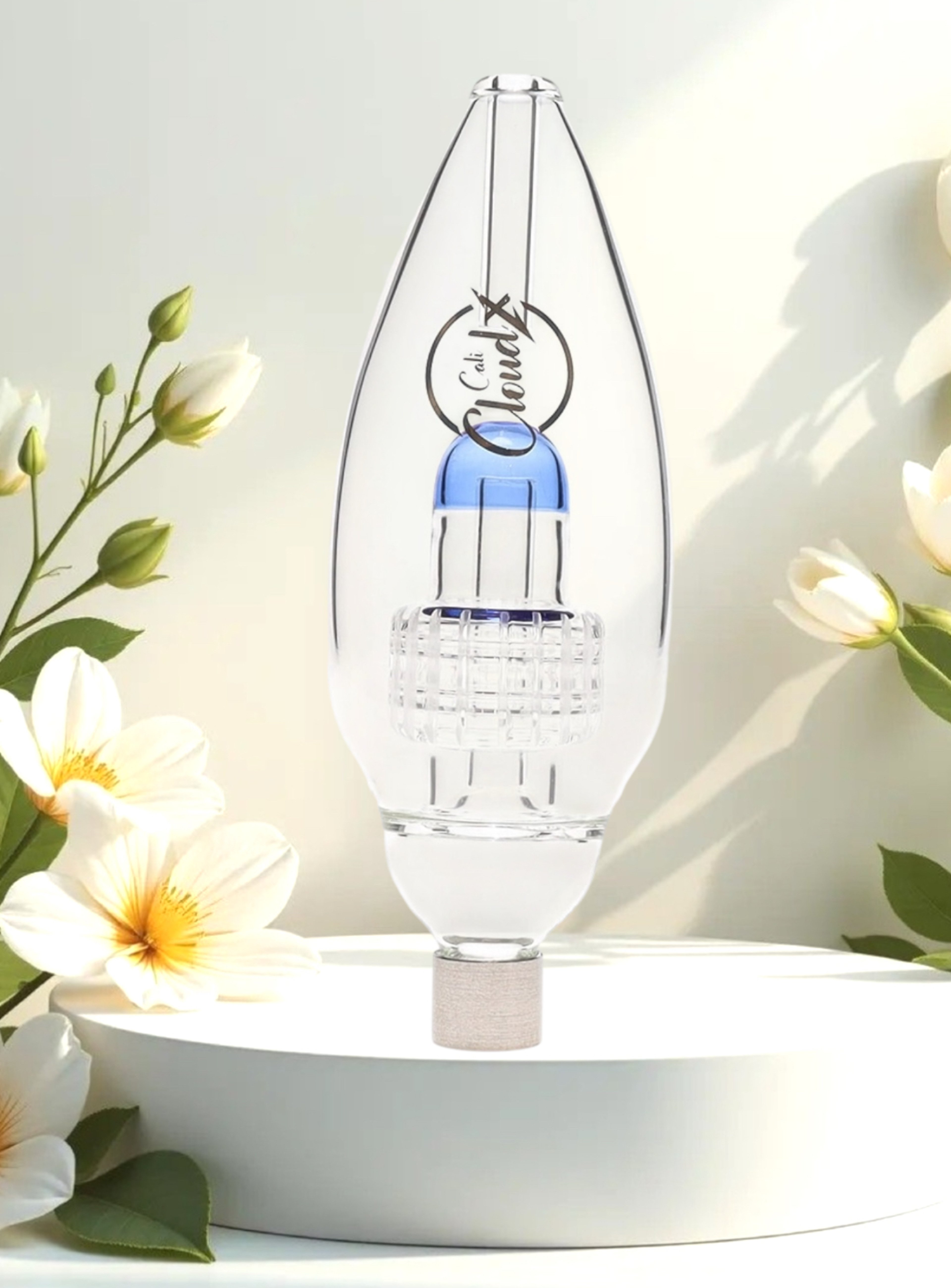 Preview pic of Cali Cloudx 🦋 TIDE-X-TR NC-12 Nectar Collector w/ Matrix Perc, Blue