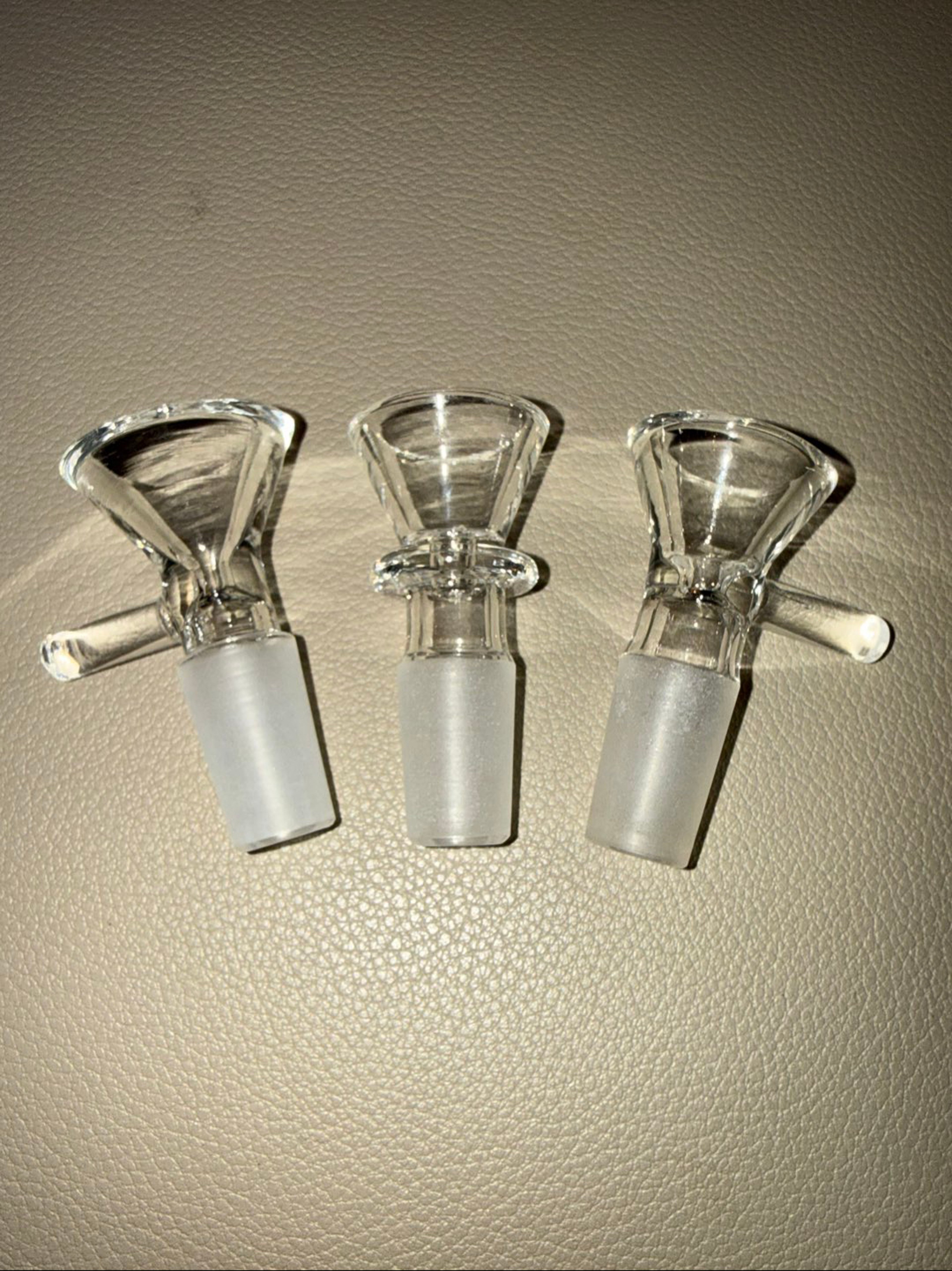 3x 14mm Clear Single Hole Slides BUNDLE - Martini Stye image 0