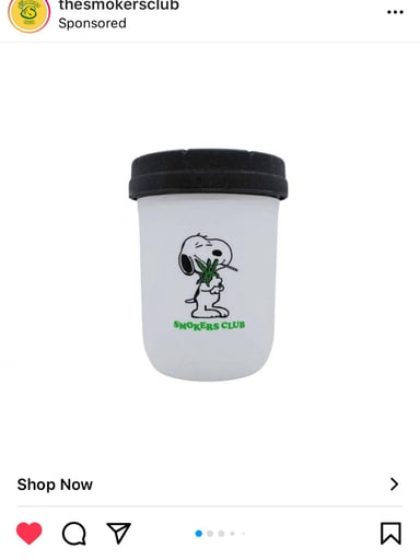 Preview pic of Snoopy Re:Stash jar