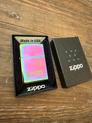 Preview pic of Supreme iridescent zippo lighter