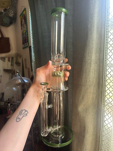 Preview pic of 18” Straight Tube W/ Inline & Tree Perc