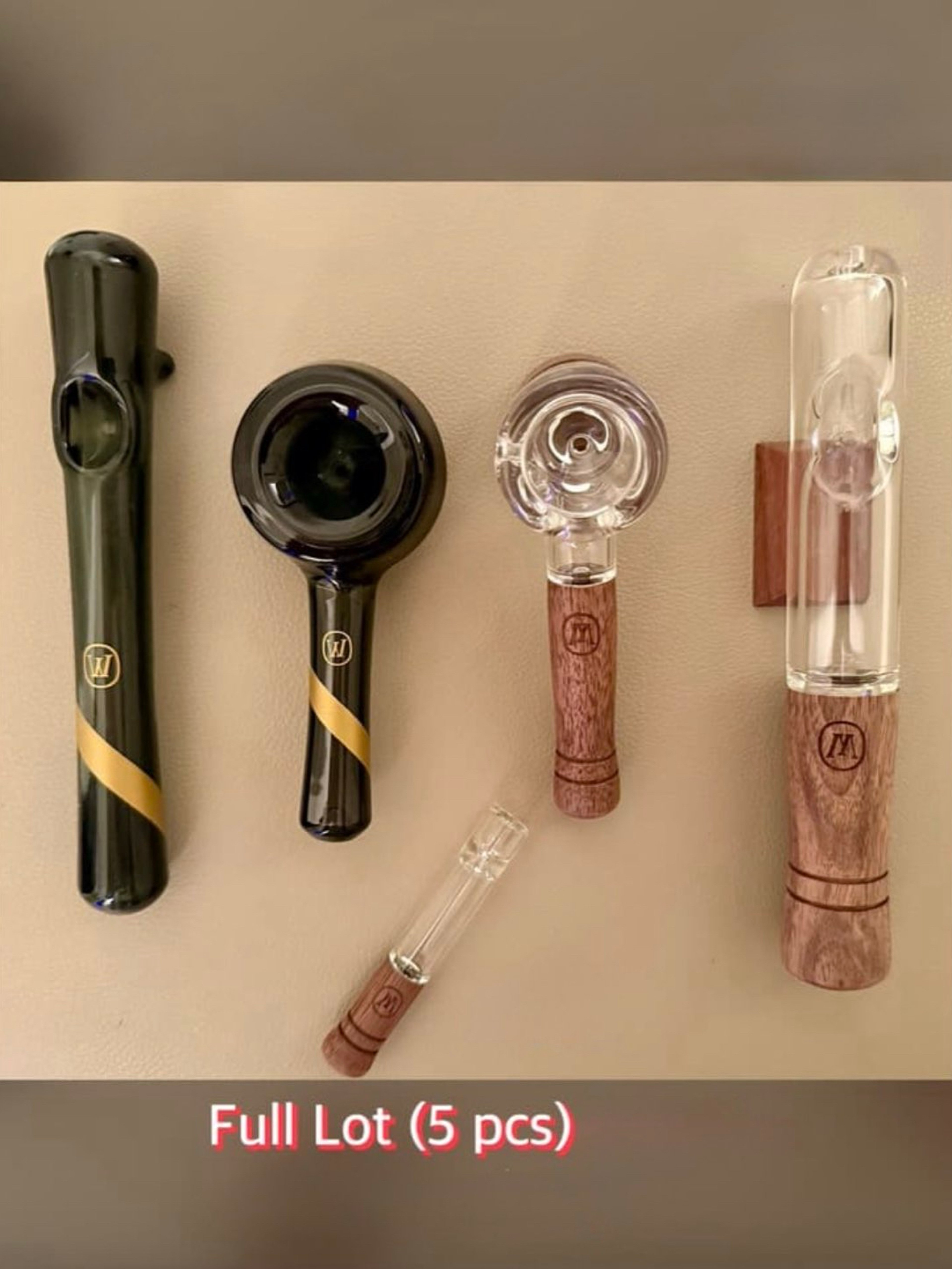 Preview pic of BUNDLE Marley Natural - 5 Pcs - Smoked Glass + Black Walnut
