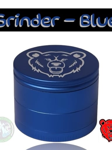 Preview pic of Bear Quartz - Aluminum 4pc Grinder 60mm - Blue