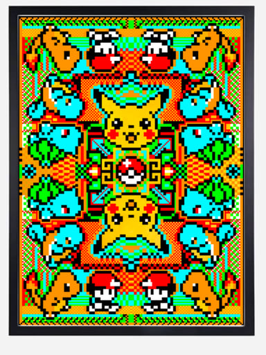Preview pic of Poke bit metallic gold PRINT
