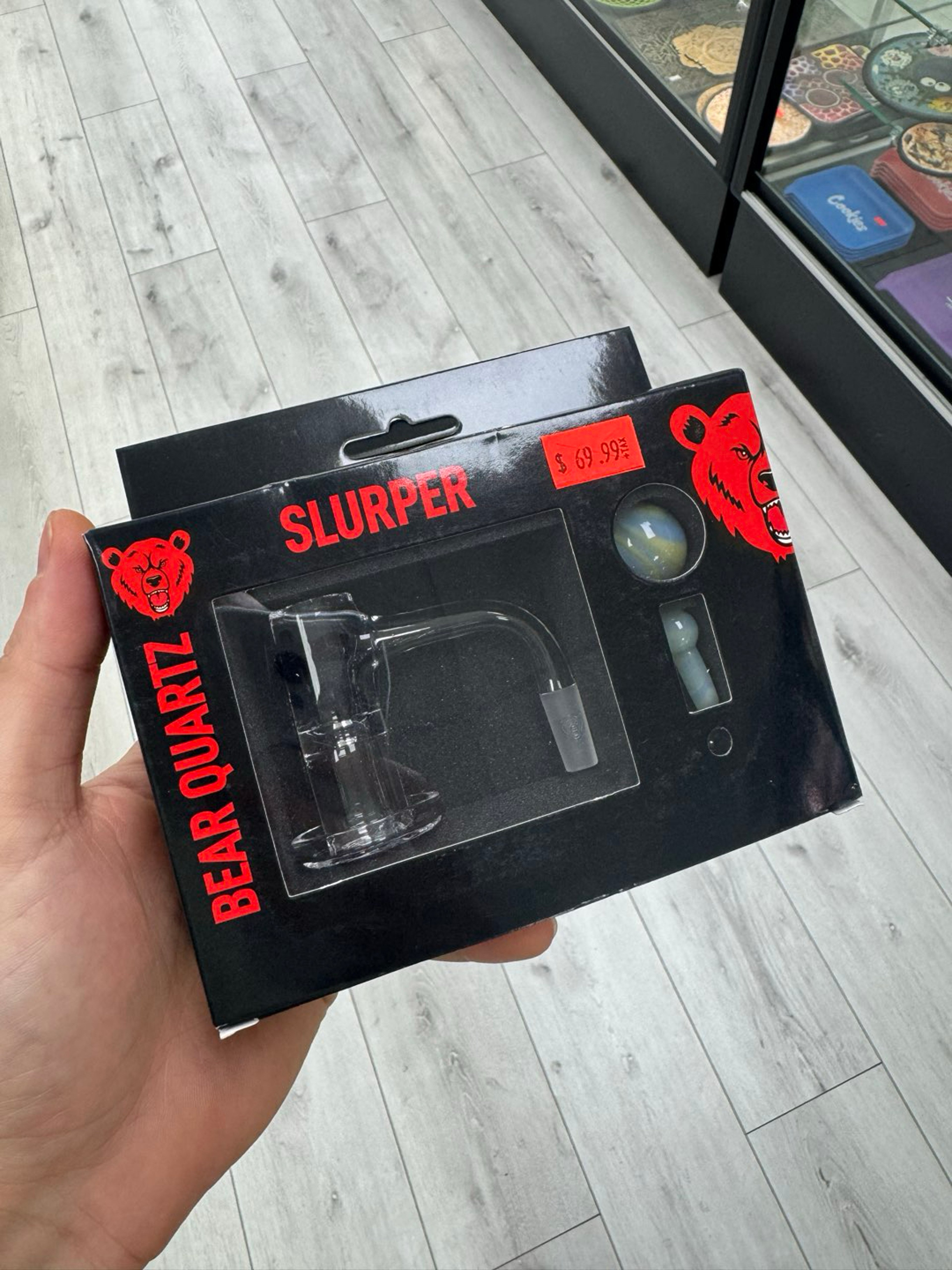 Preview pic of Bear quartz slurper set 10mm 90