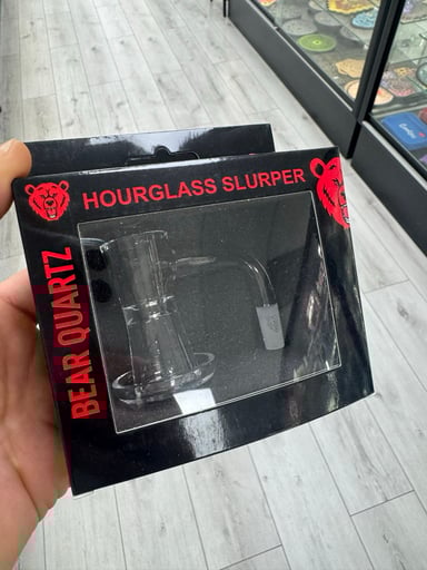 Preview pic of Bear quartz hourglass slurper 10mm 90