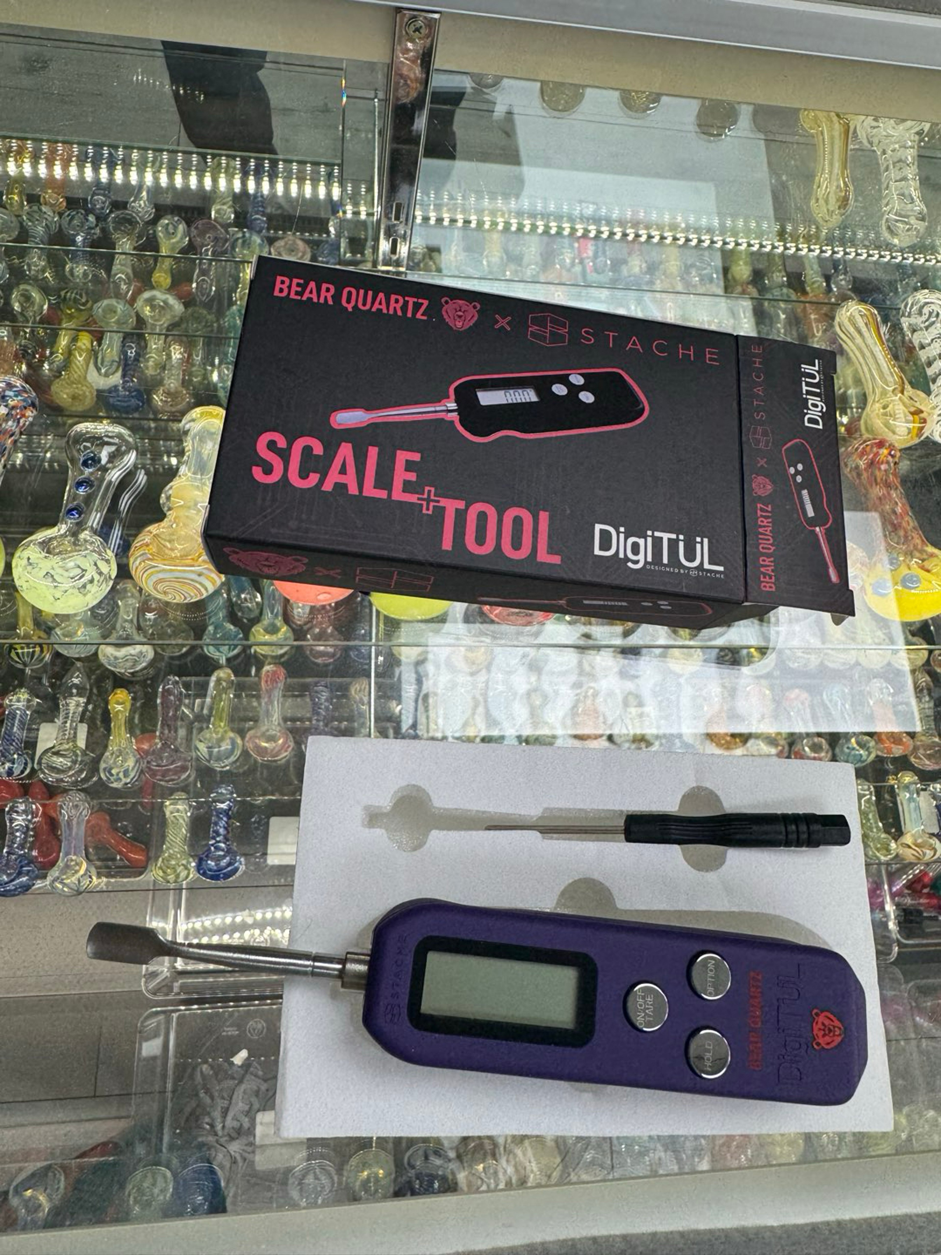 Preview pic of Bear quartz x Stache scale + tool purple