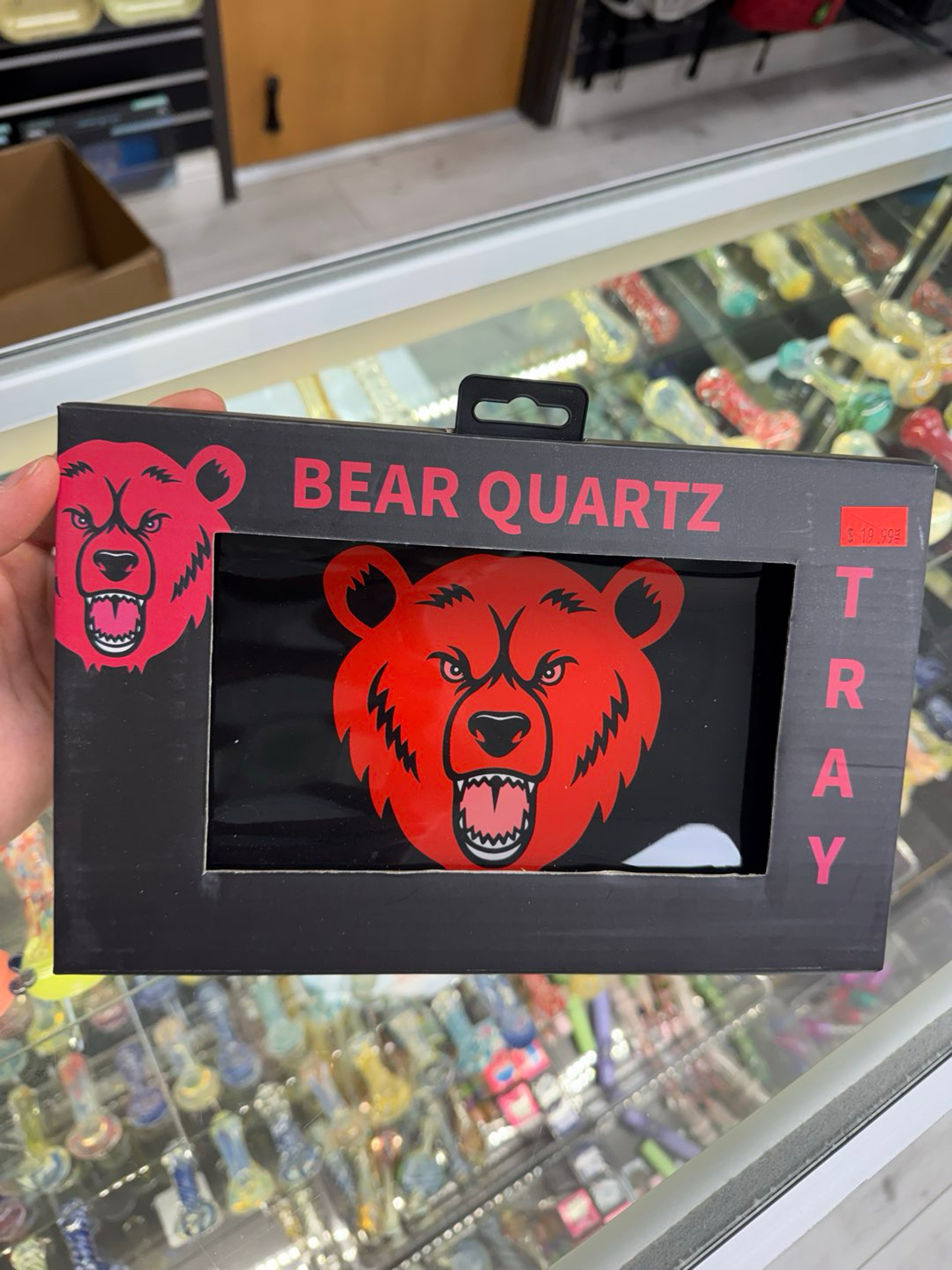 Preview pic of Bear quartz glass tray