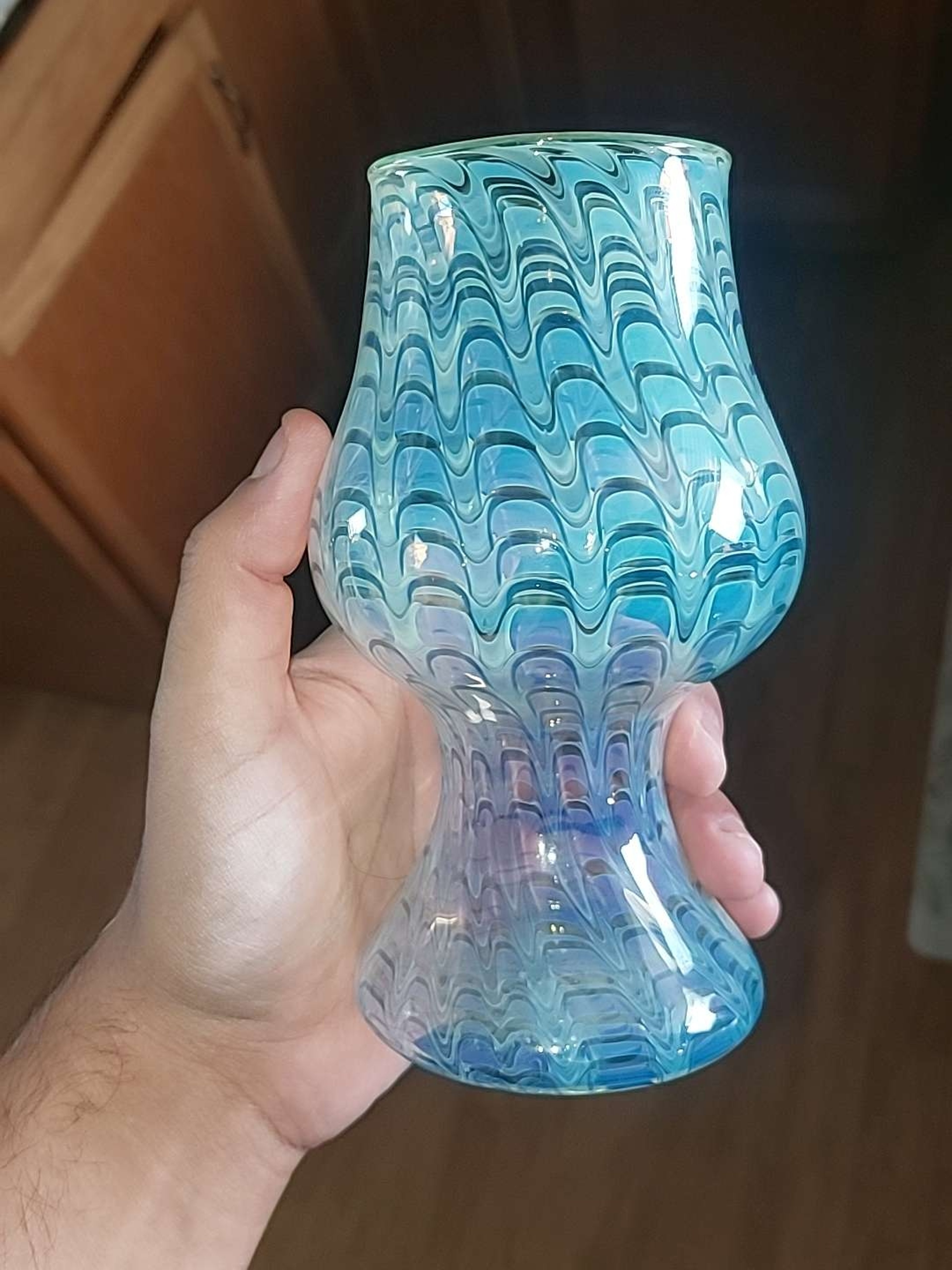 Preview pic of 2020 Zooted Glassworks UV Reactive 16oz Wig Wag Drinkware