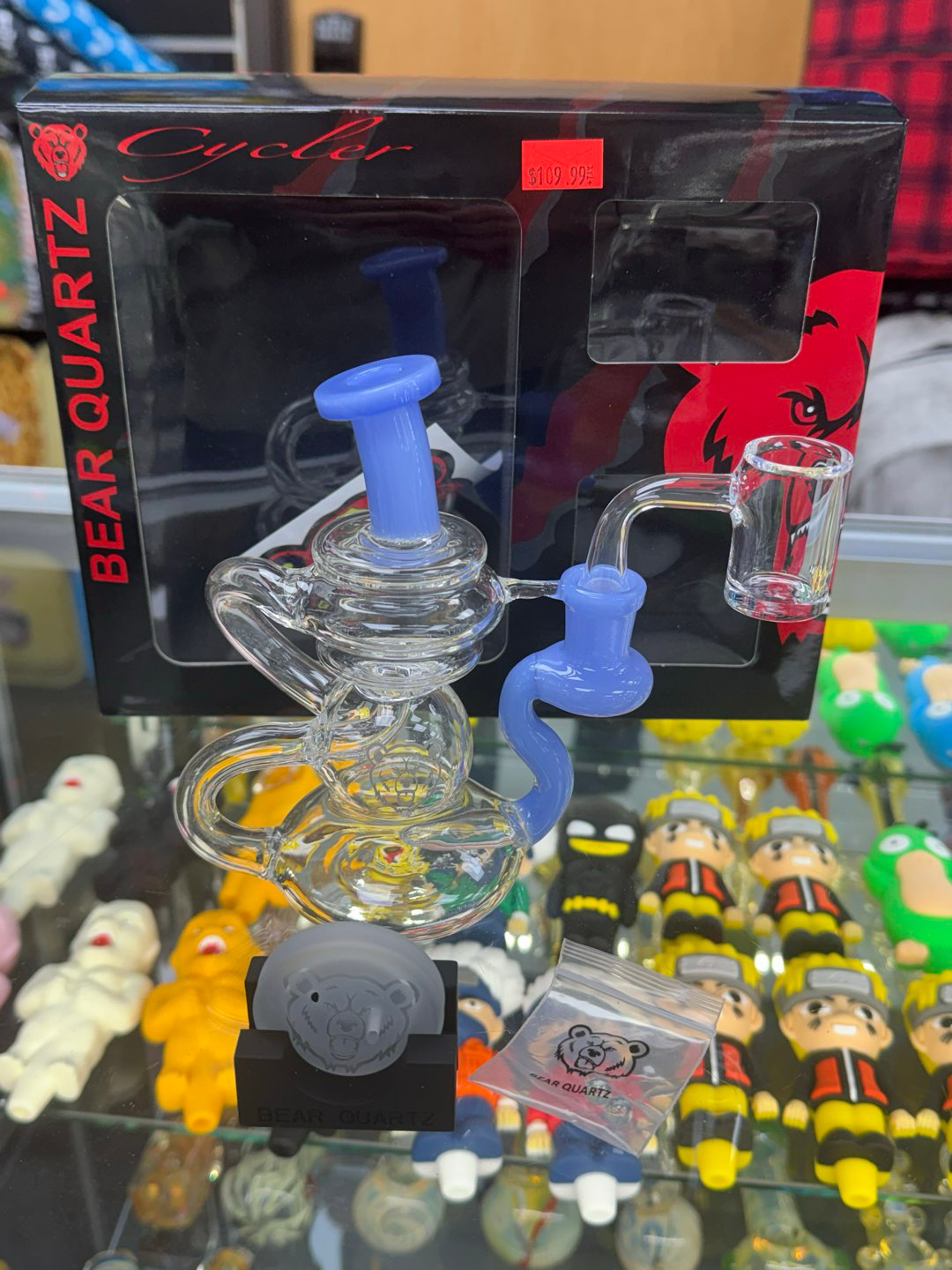 Bear quartz cycler recycler set blue image 0