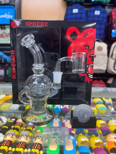 Preview pic of Bear quartz sphere recycler black