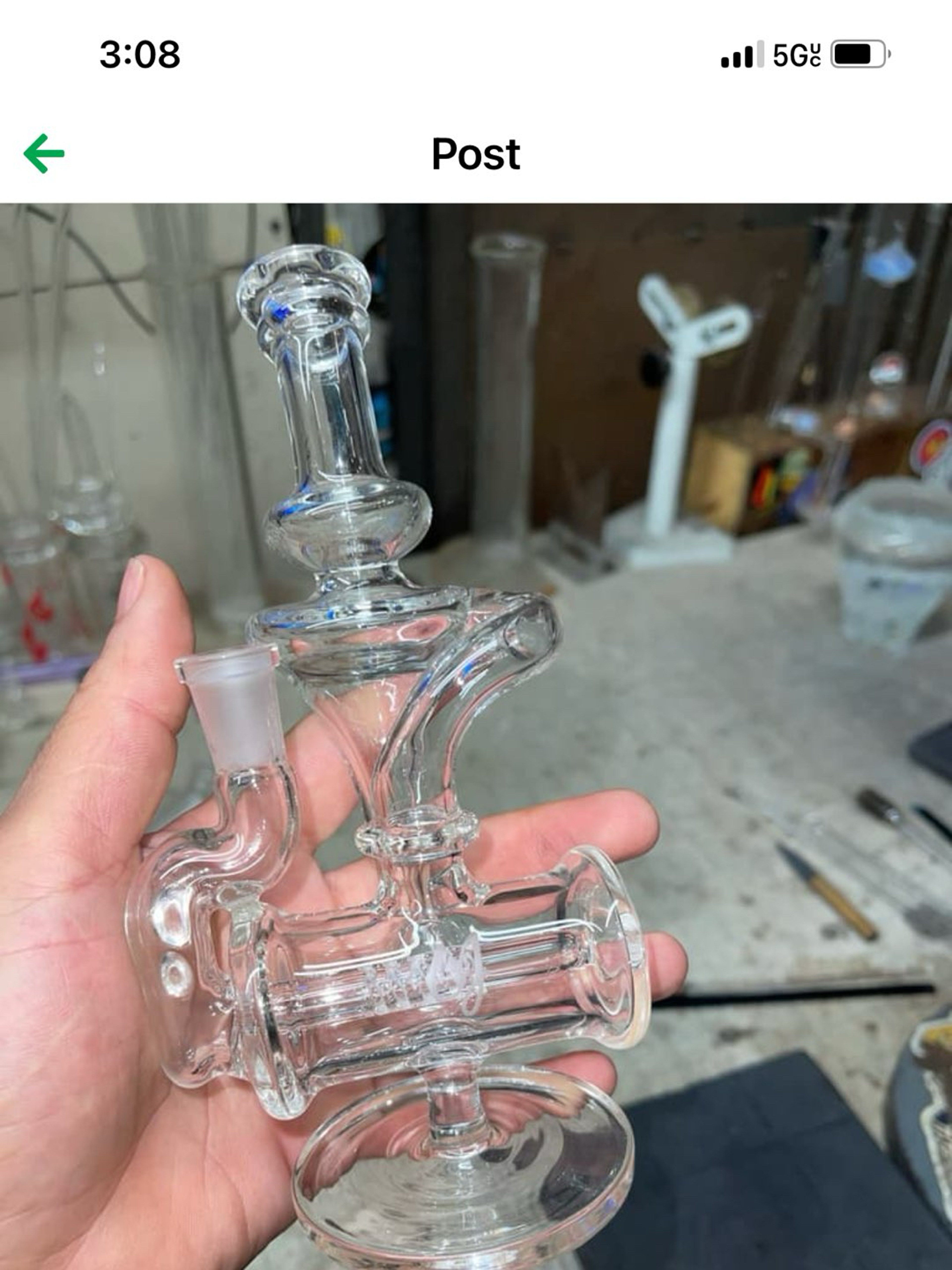 Preview pic of 10mm joint recycler (only the piece is included in the auction )