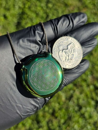 Preview pic of Kageglass Flower of Life Holow Pendant