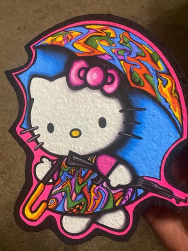 Preview pic of Hello kitty uv glow  and glow mat