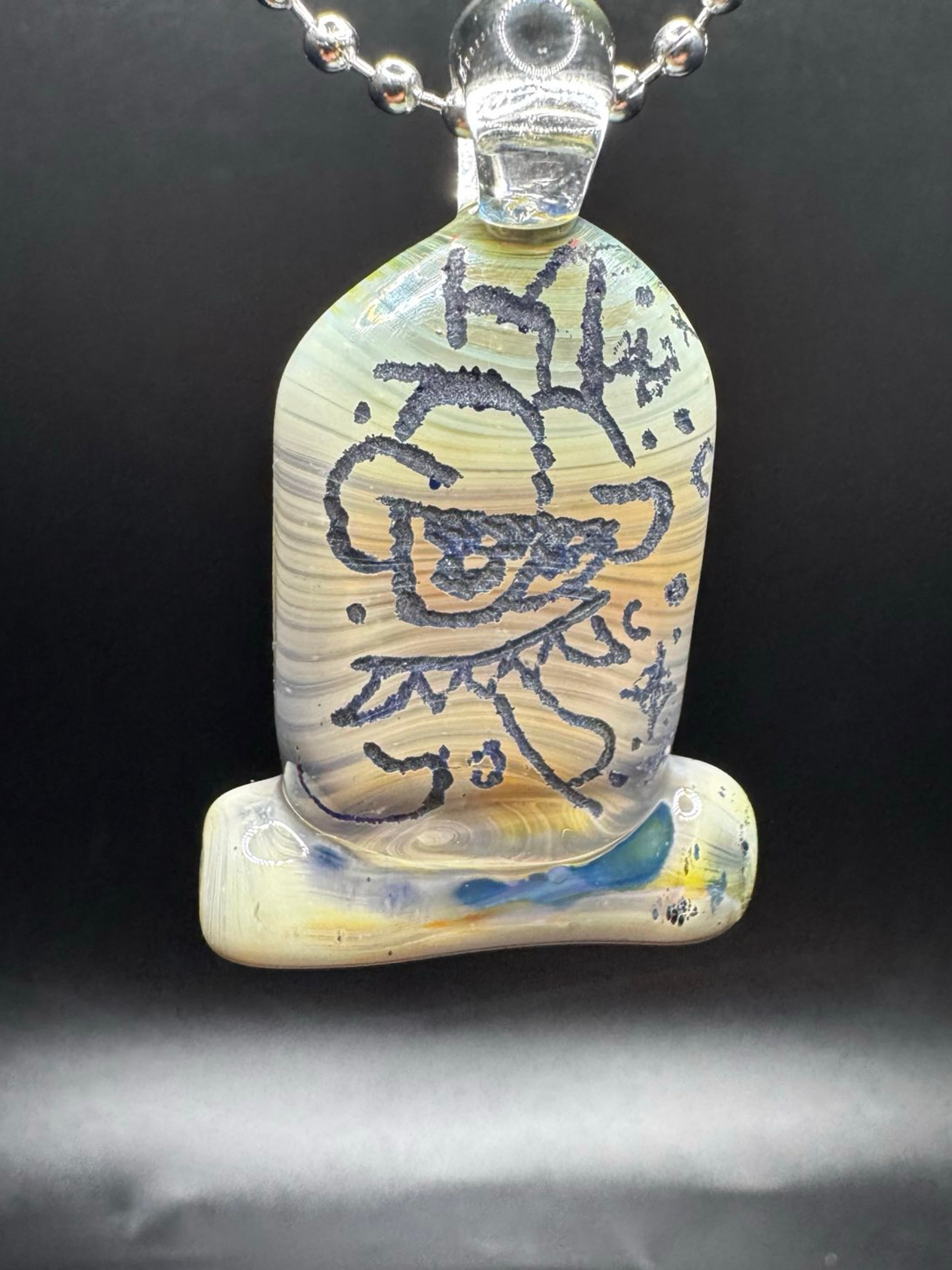 Chuck X Ldab colab grave stone pendant image 0