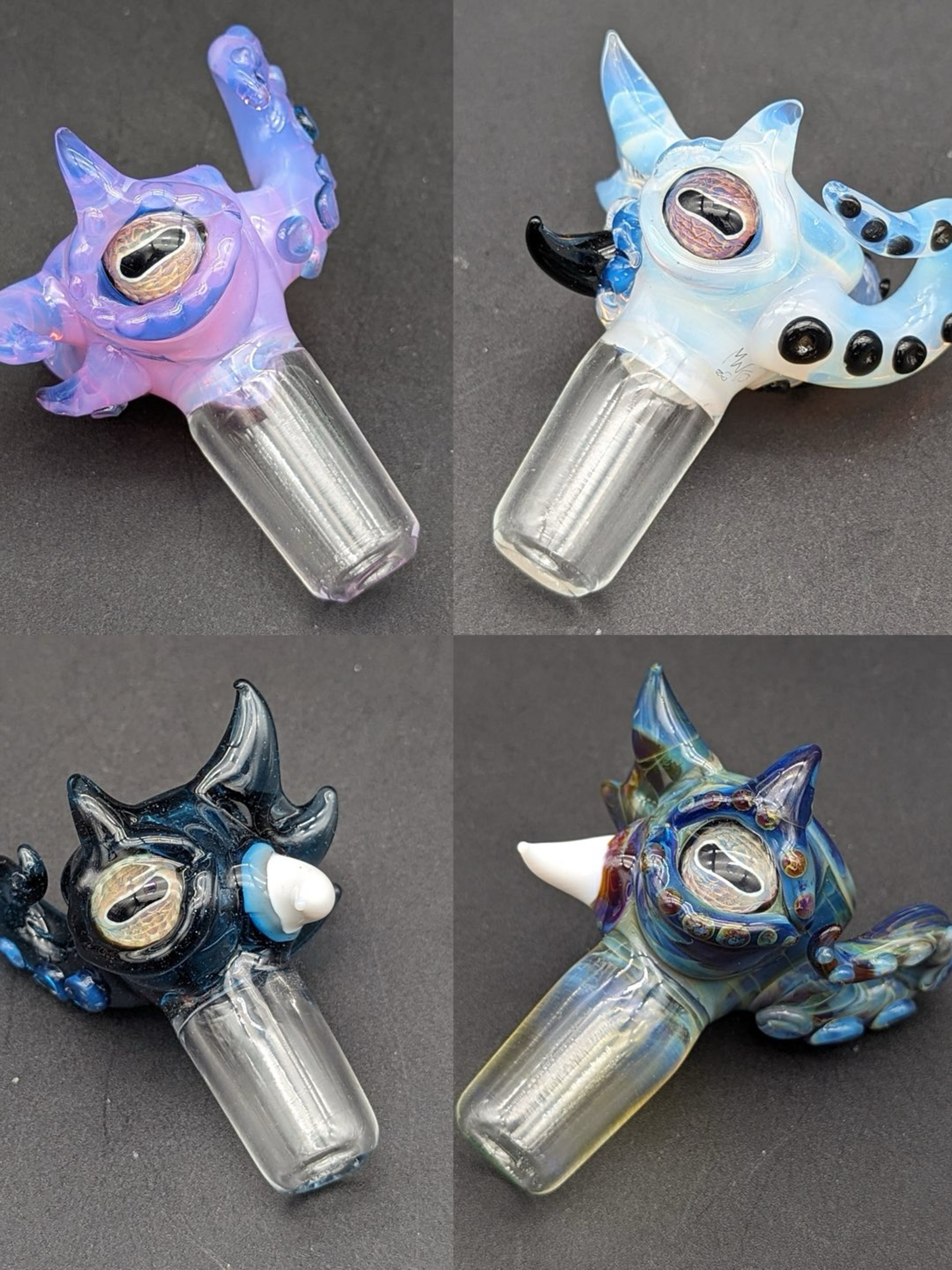 Preview pic of 18/4 MAKO GLASS OCTOPUS BOWL SLIDES
