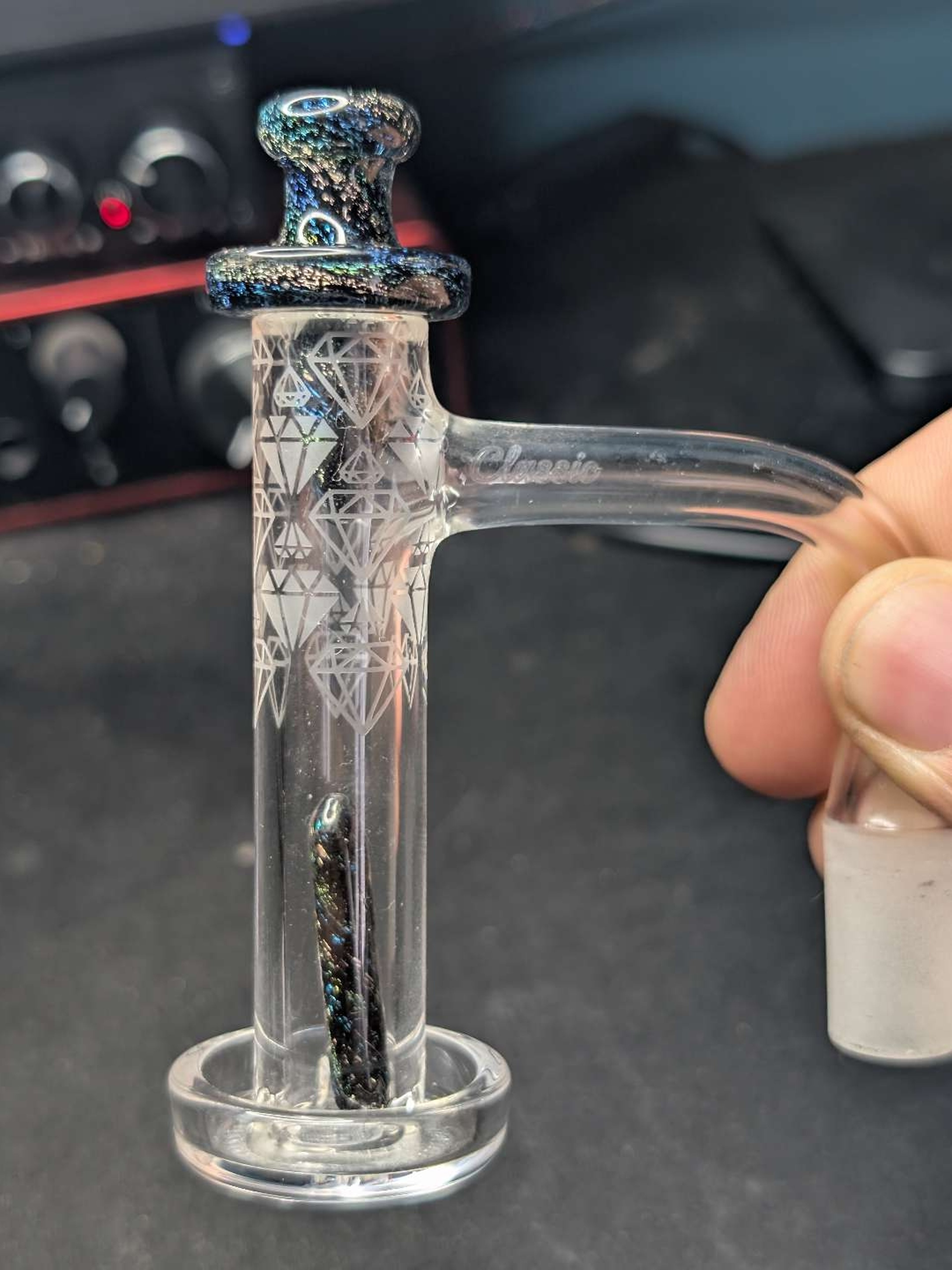 Preview pic of Victory Glassworks Diamond Etched Tower