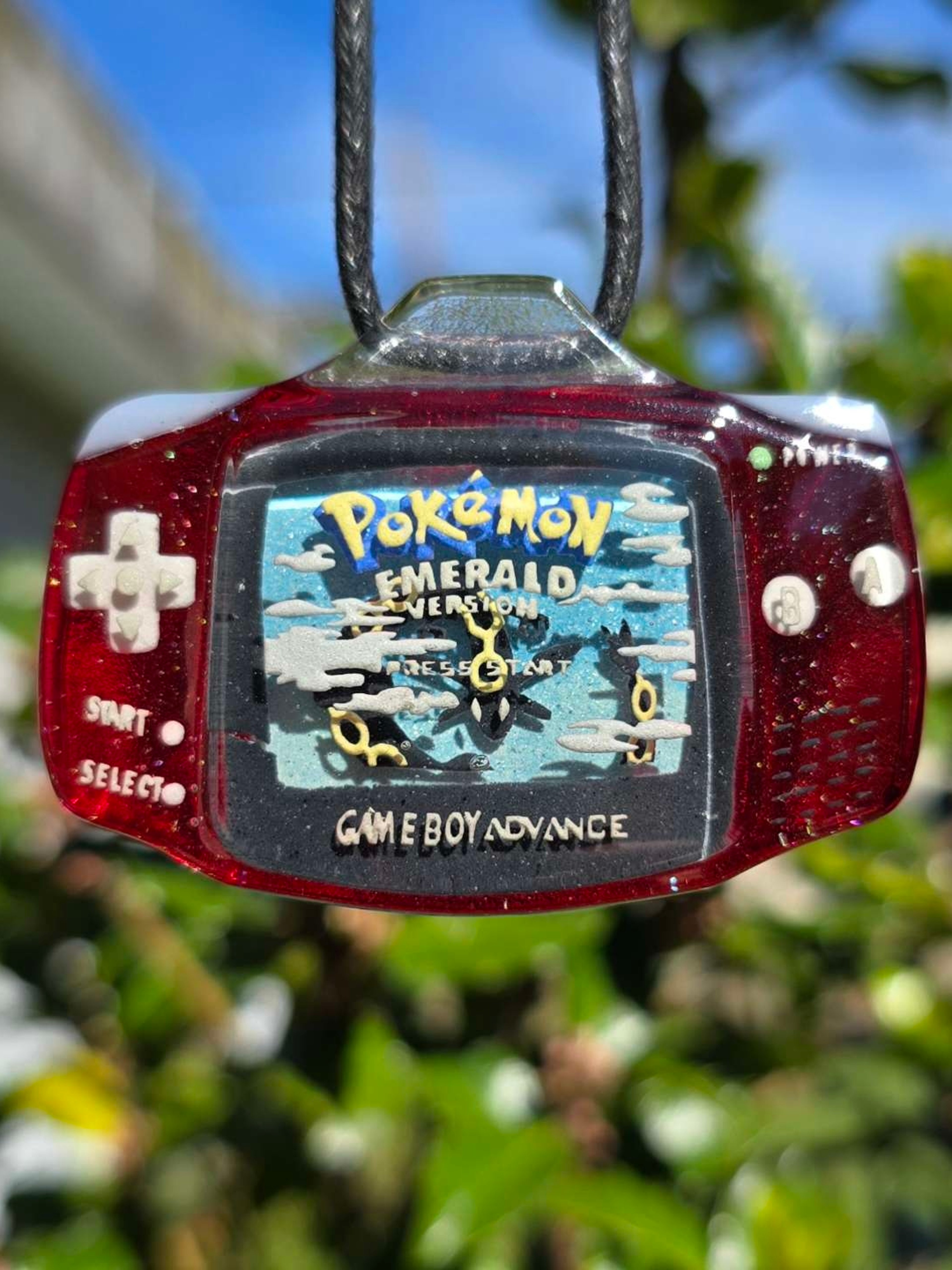 Preview pic of Pokemon Emerald Gameboy Advance Layered Glow Pendant
