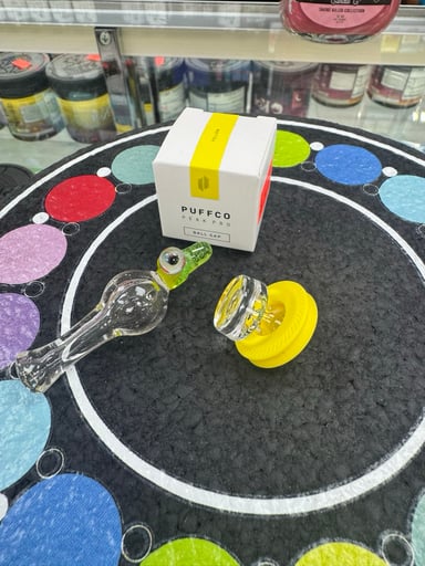 Preview pic of Peak pro yellow ball cap with glass replacement 2