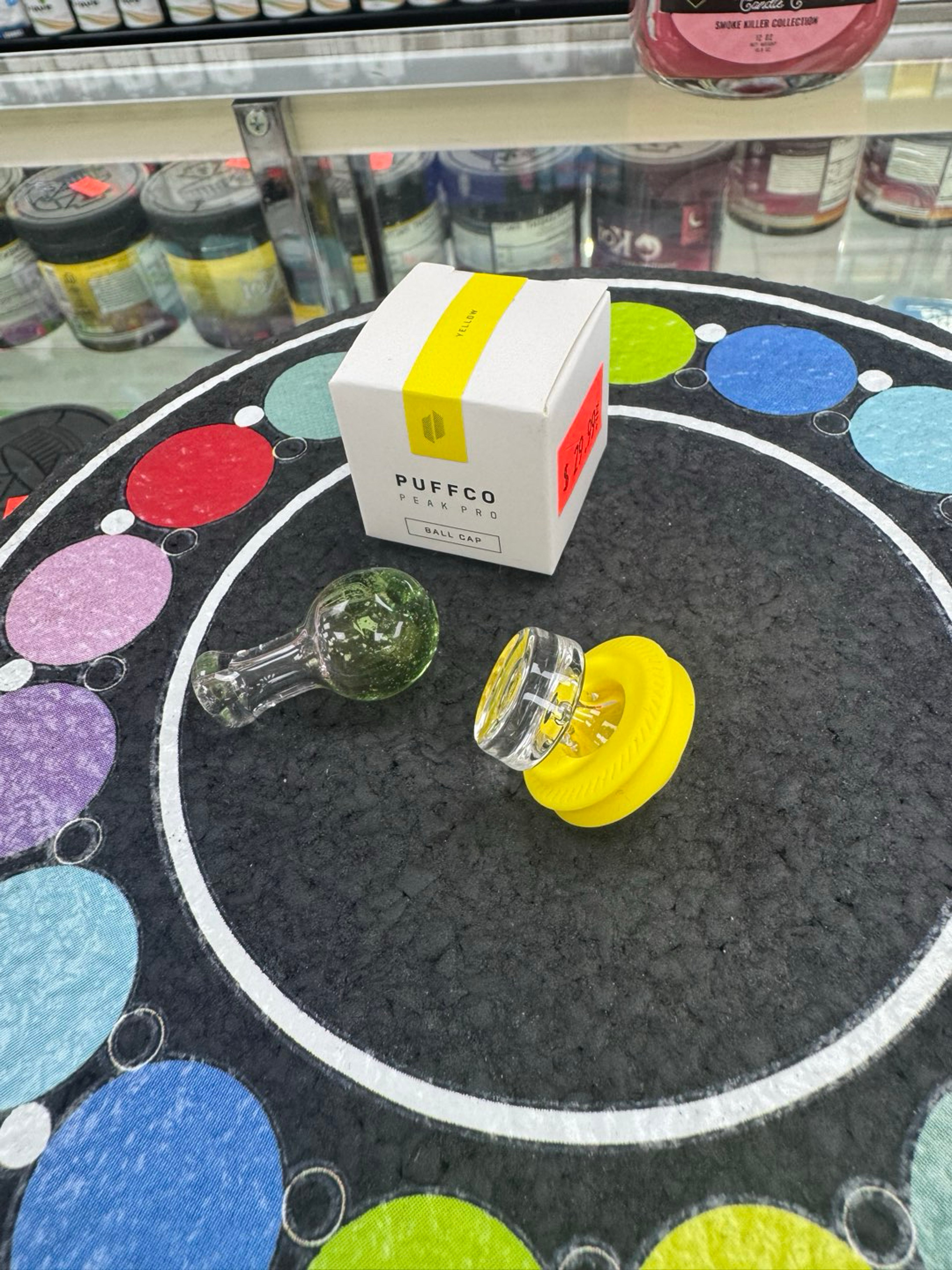 Preview pic of Peak pro yellow ball cap with glass replacement 4
