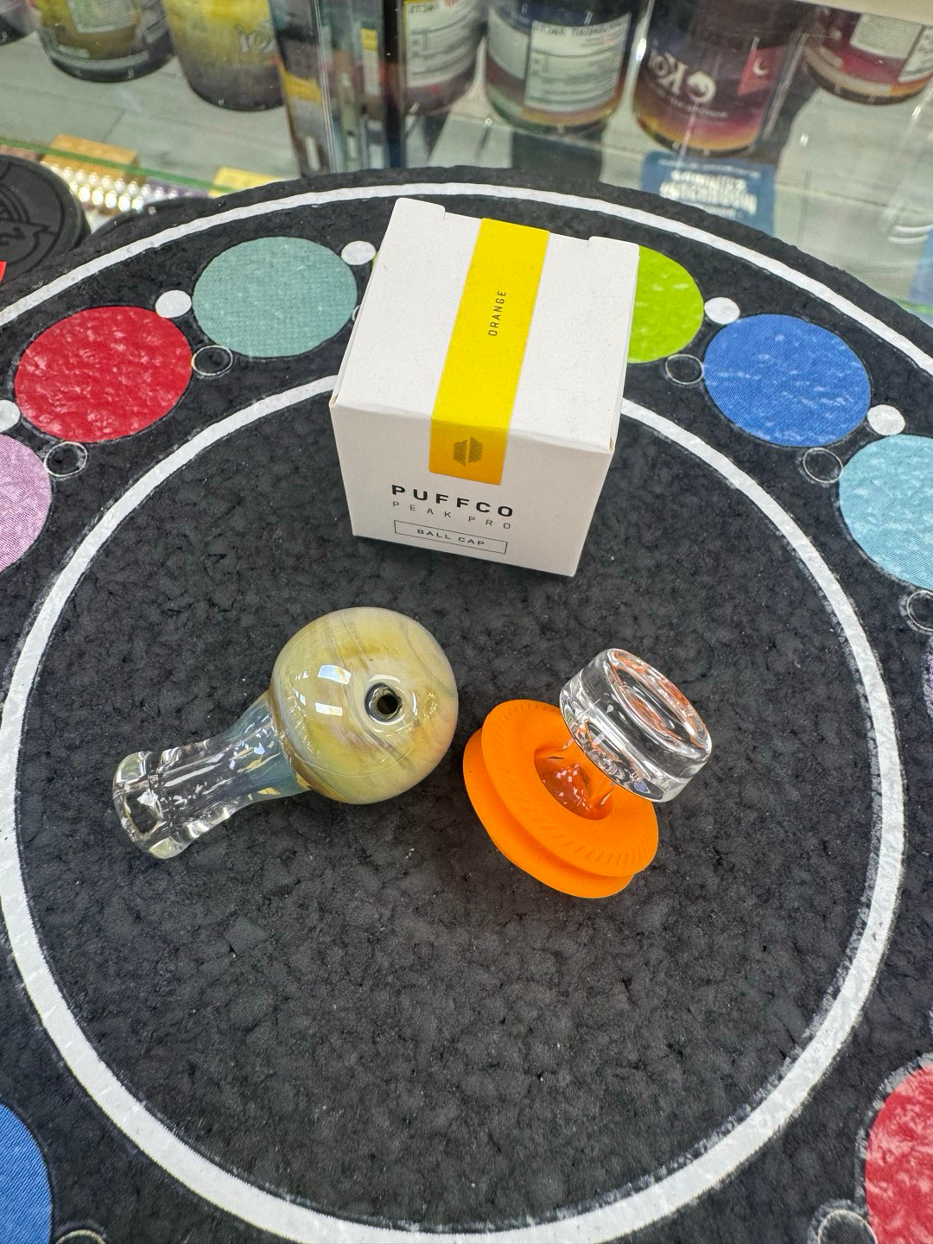 Preview pic of Peak pro orange ball cap with plug 1
