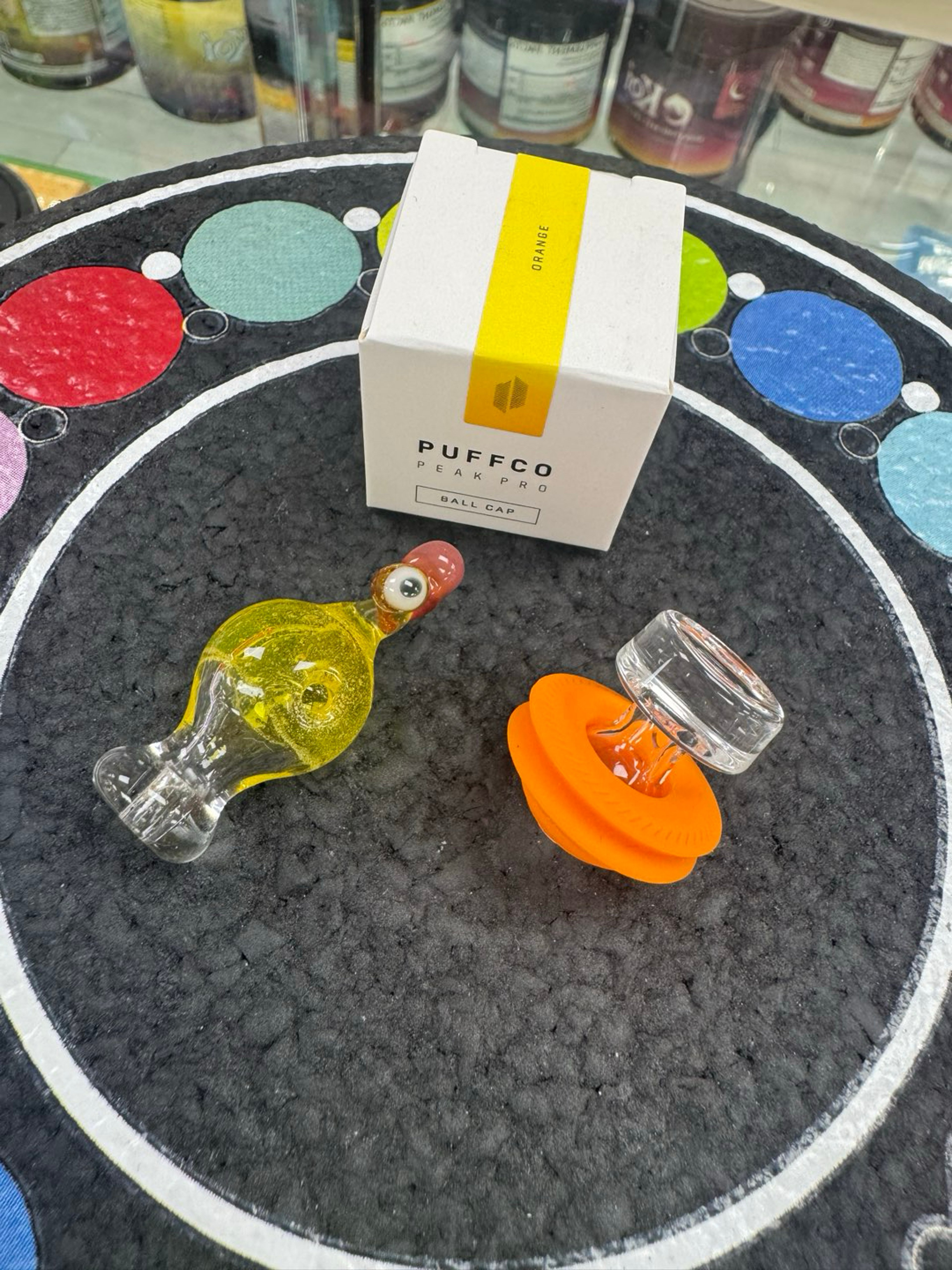 Preview pic of Peak pro orange ball cap with plug 2