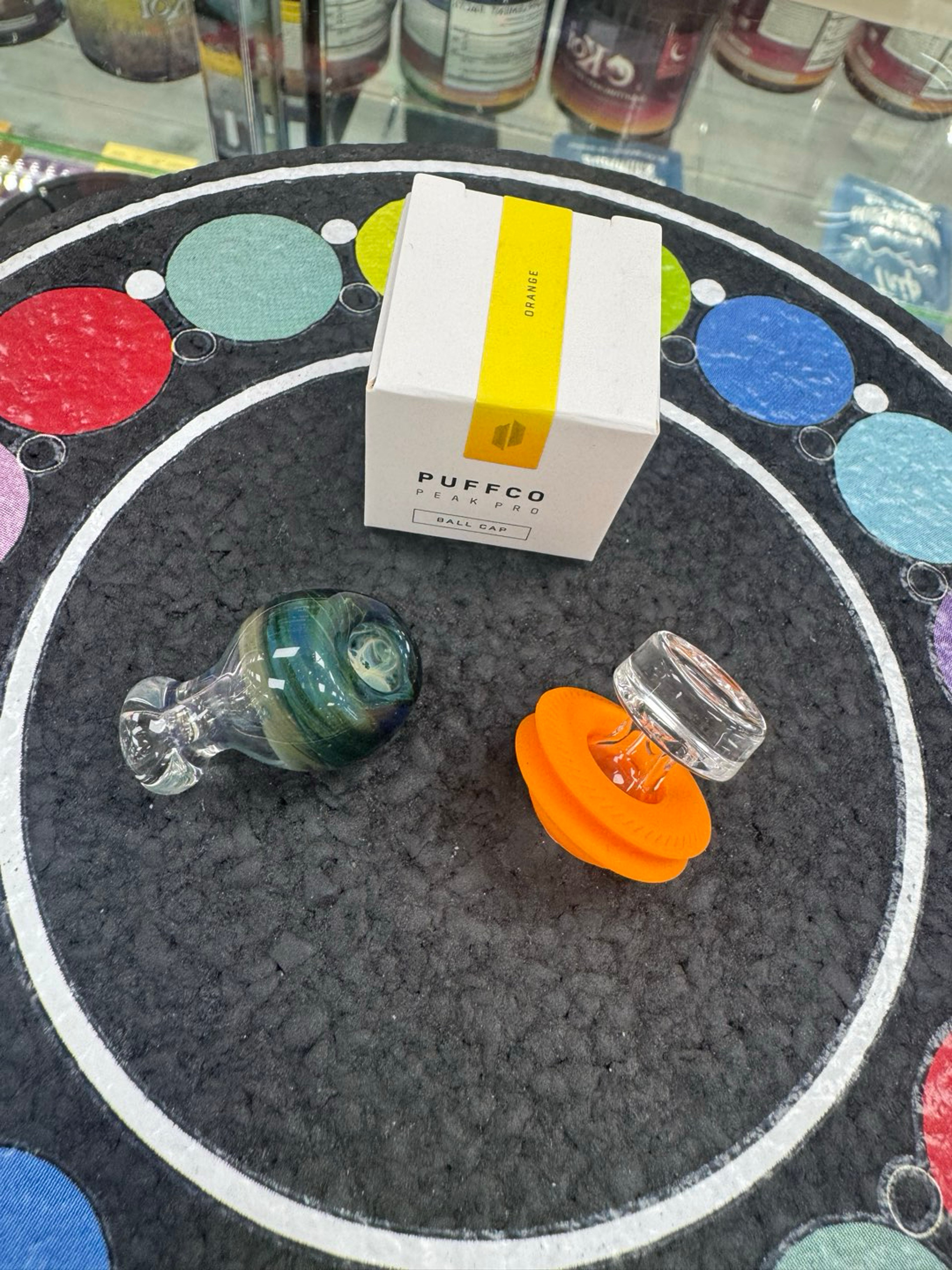 Preview pic of Peak pro orange ball cap with plug 3
