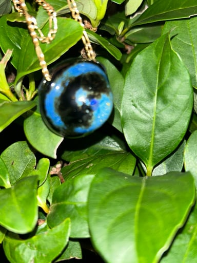 Preview pic of Gold and silver fumed pendy with a beautiful opal
