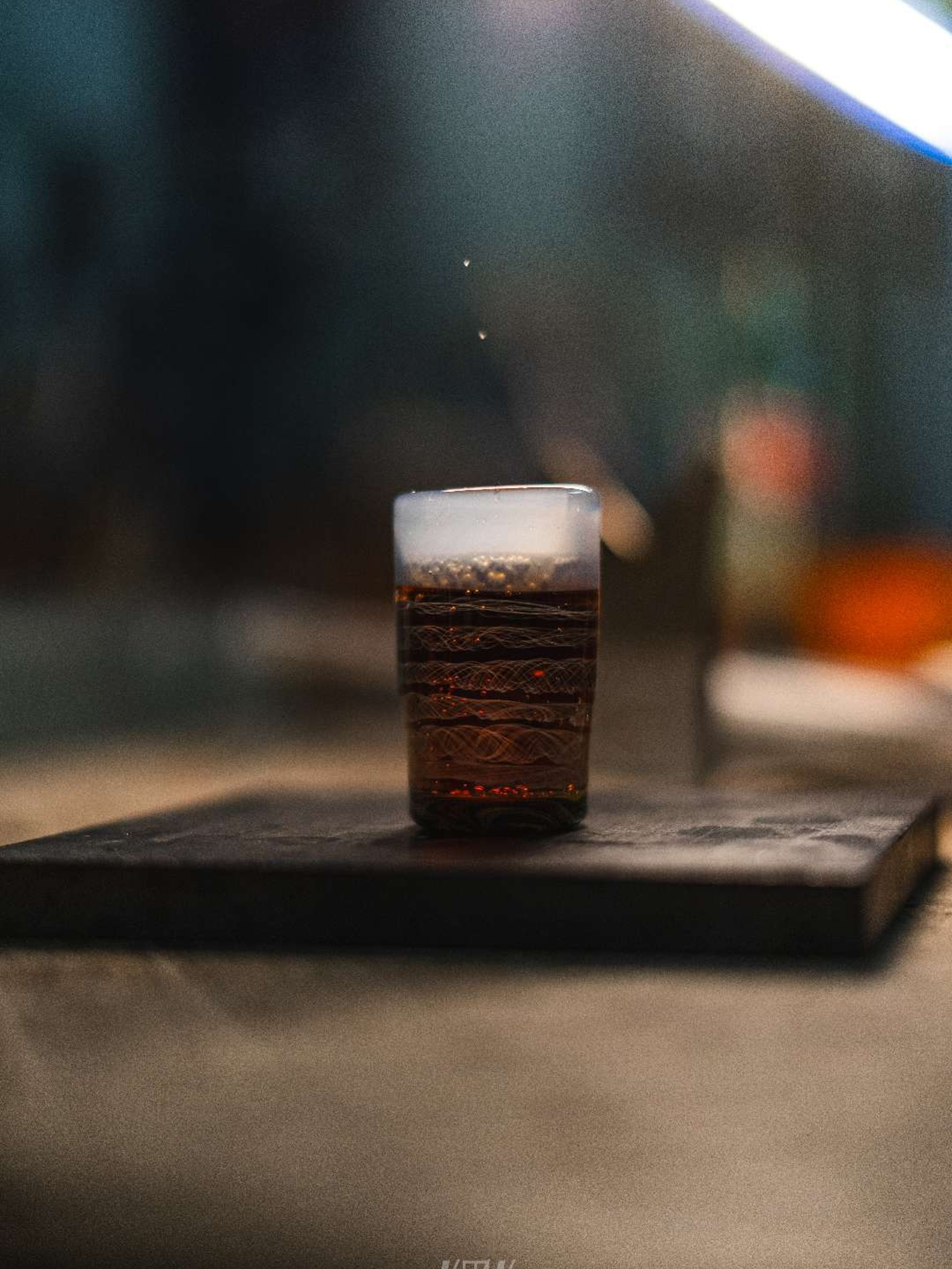 Silver fume dna cane shot glass made by me! image 0