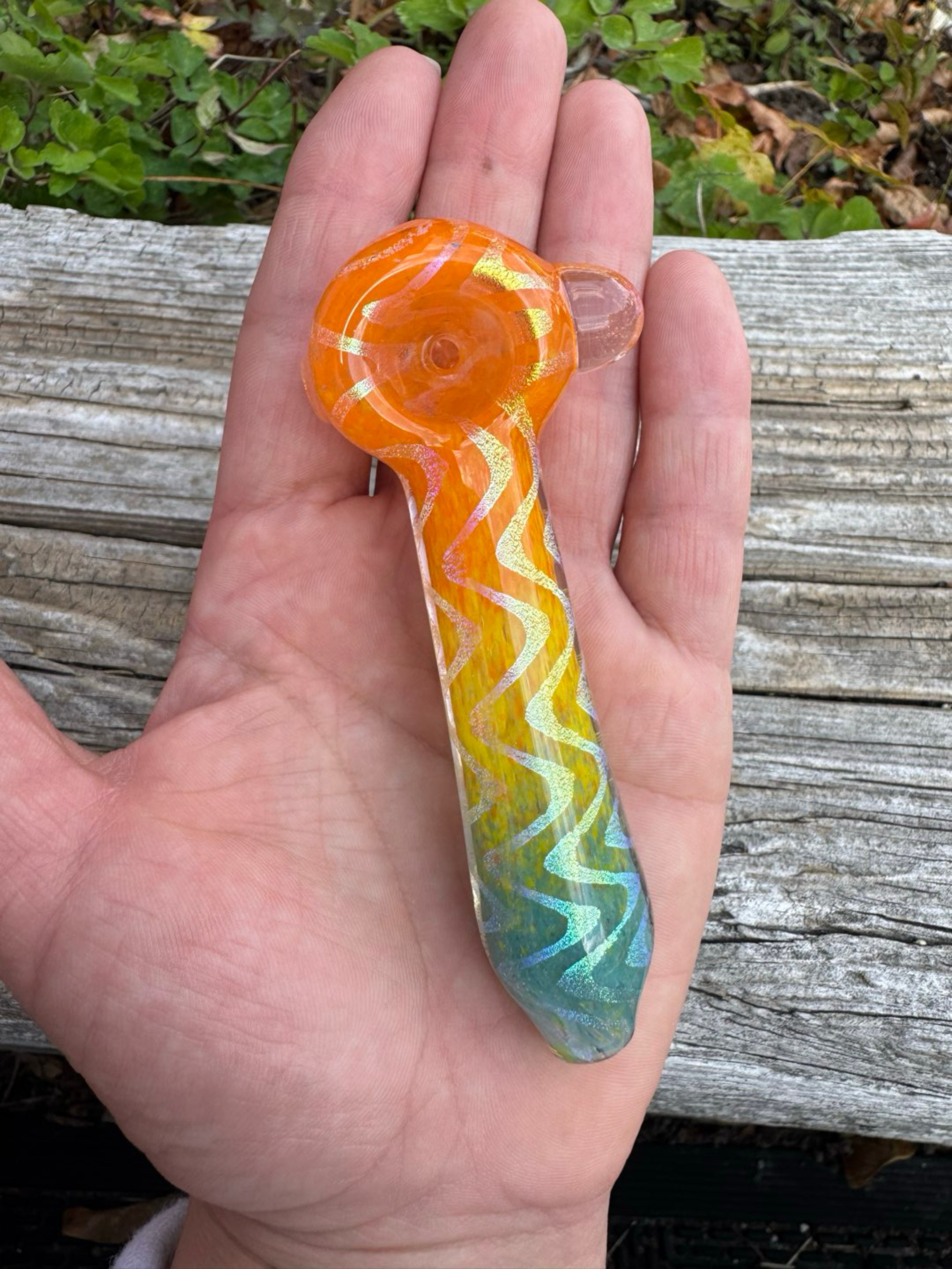 Inside-out Multi color Dichro Frit Spoon image 0