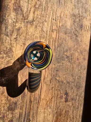 Preview pic of Jared Bennett Glass 14mm slide horn opal