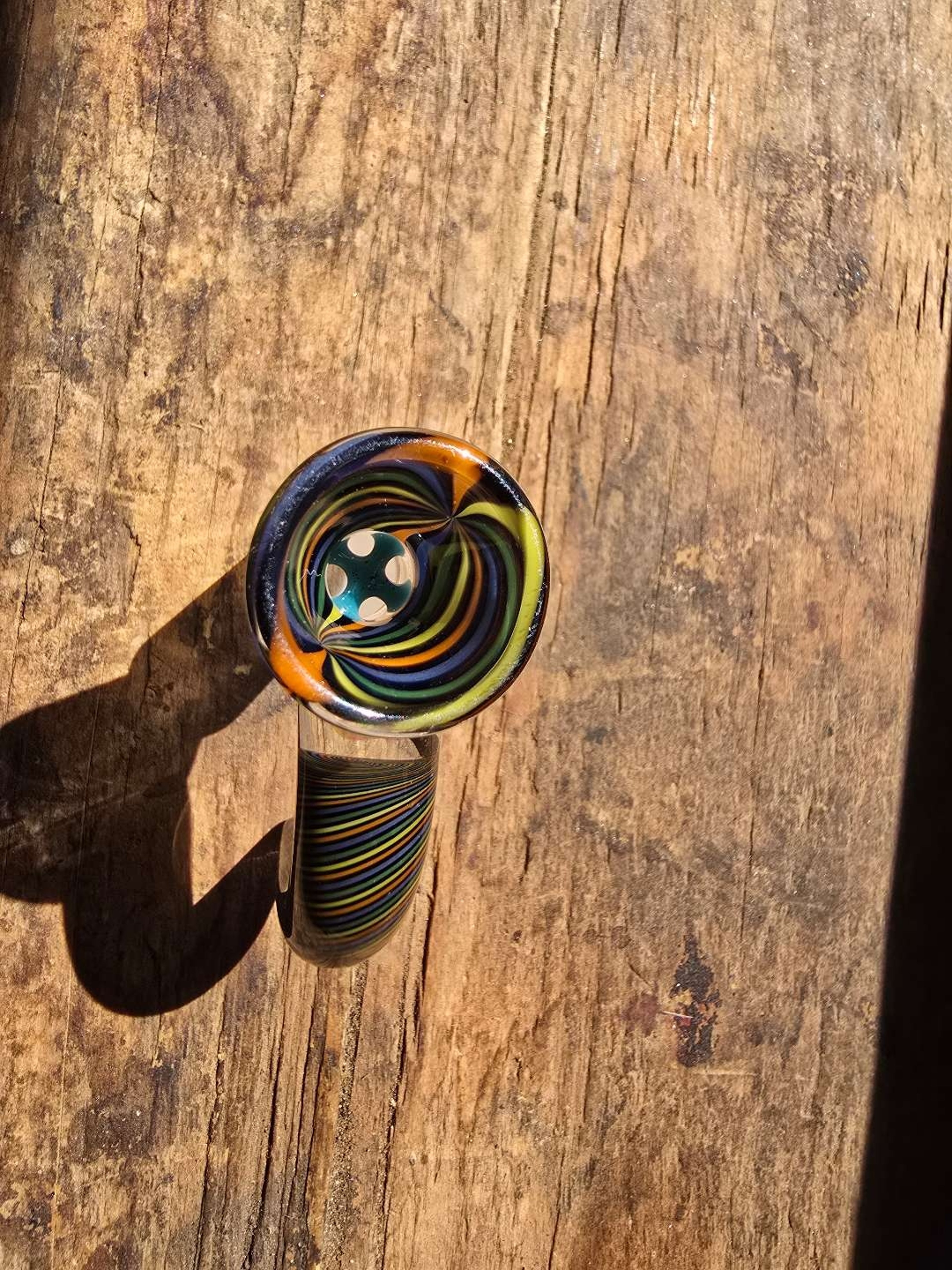 Preview pic of Jared Bennett Glass 14mm slide horn opal