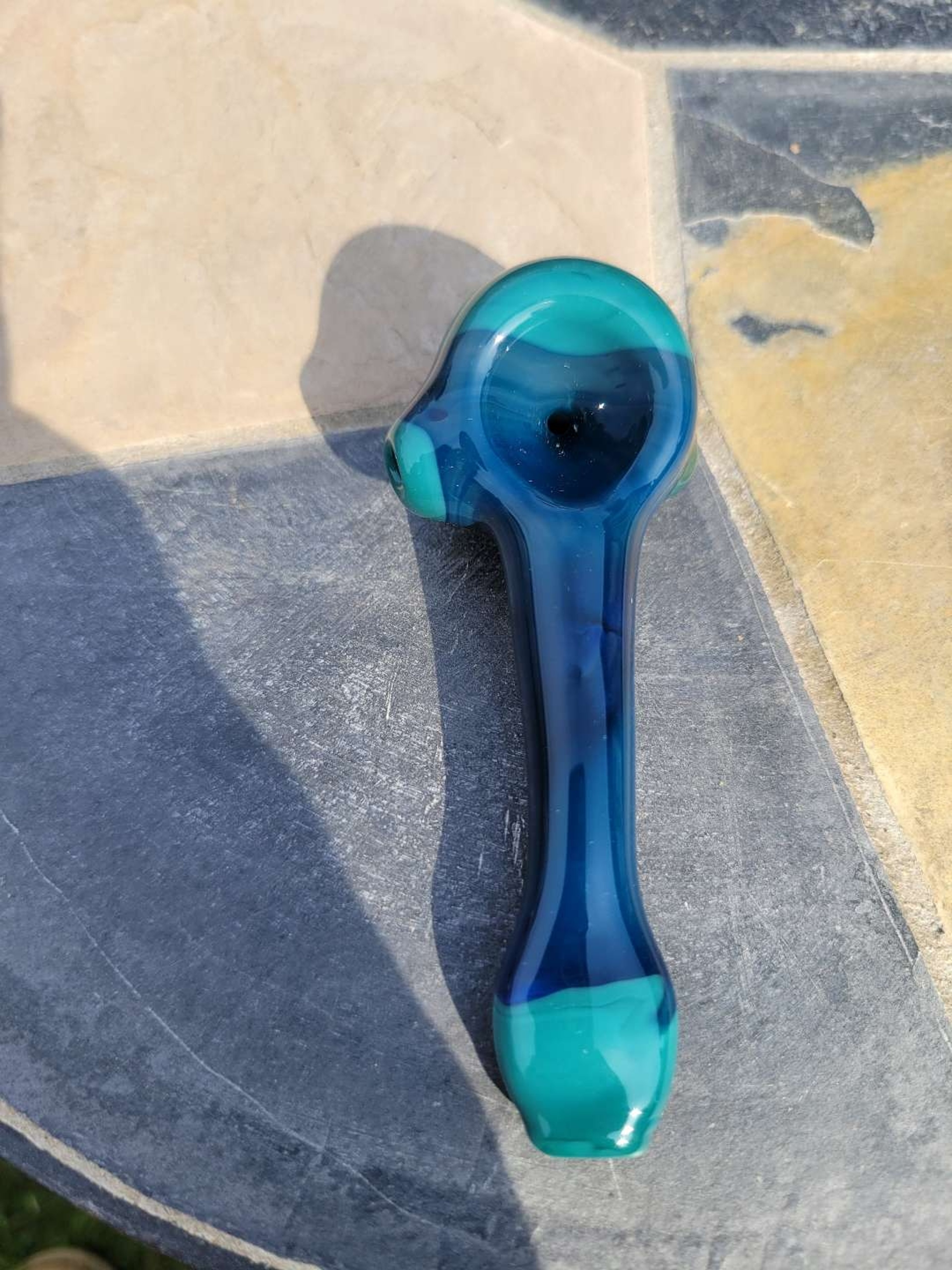 Blue and aqua spoon image 0