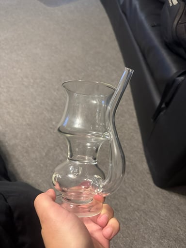 Preview pic of Trailer park glass cup (smokable cup)