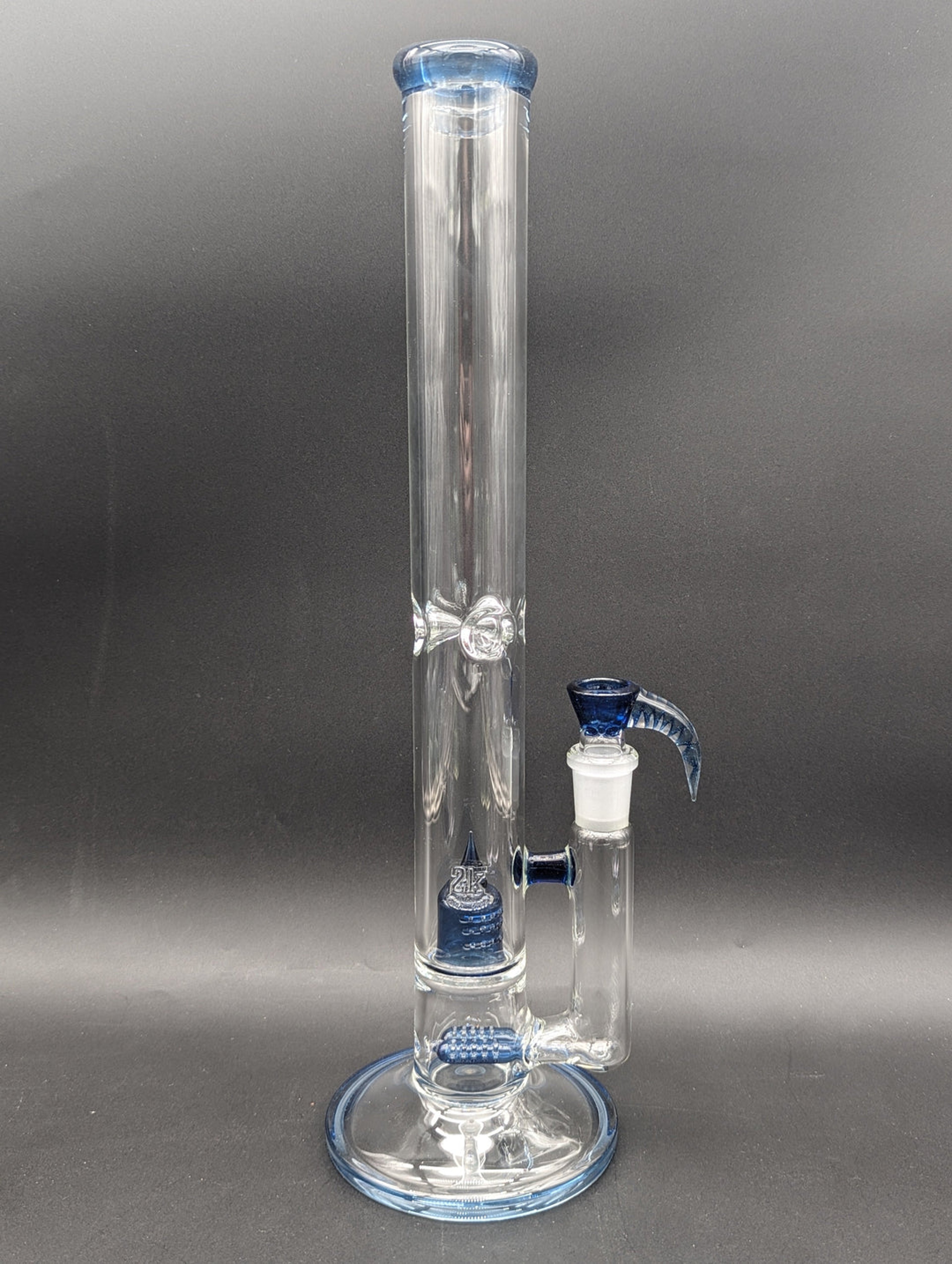 2K GLASS DUAL GRIDLINE TO 180 GRID CAP BONG image 0