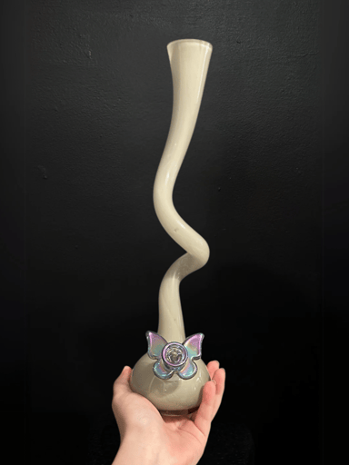 Preview pic of Modern Grey Spiral Upcycled Bong