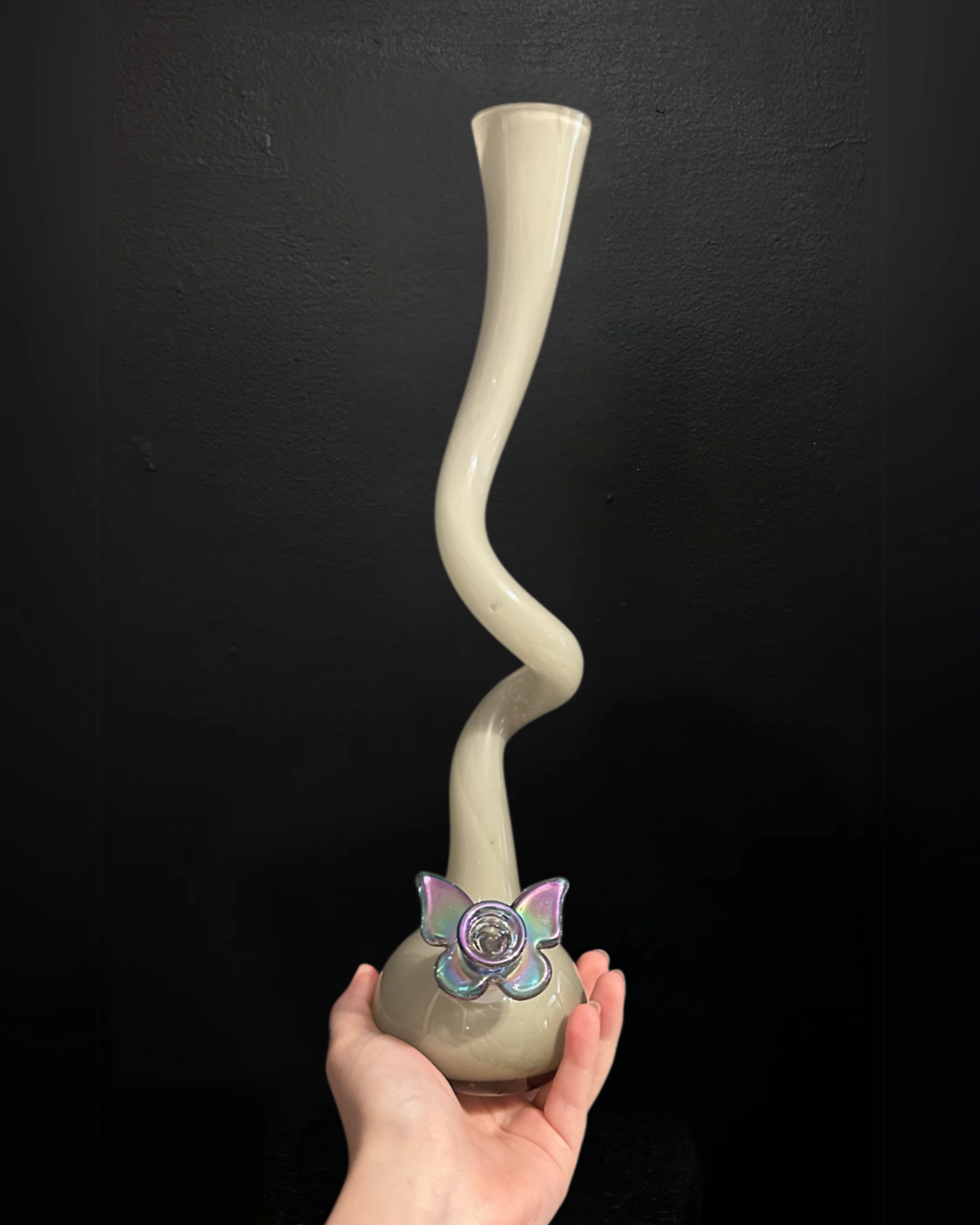 Modern Grey Spiral Upcycled Bong image 0