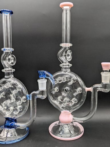 Preview pic of 2K GLASS SWISS PERC STRAIGHT TUBE BONG